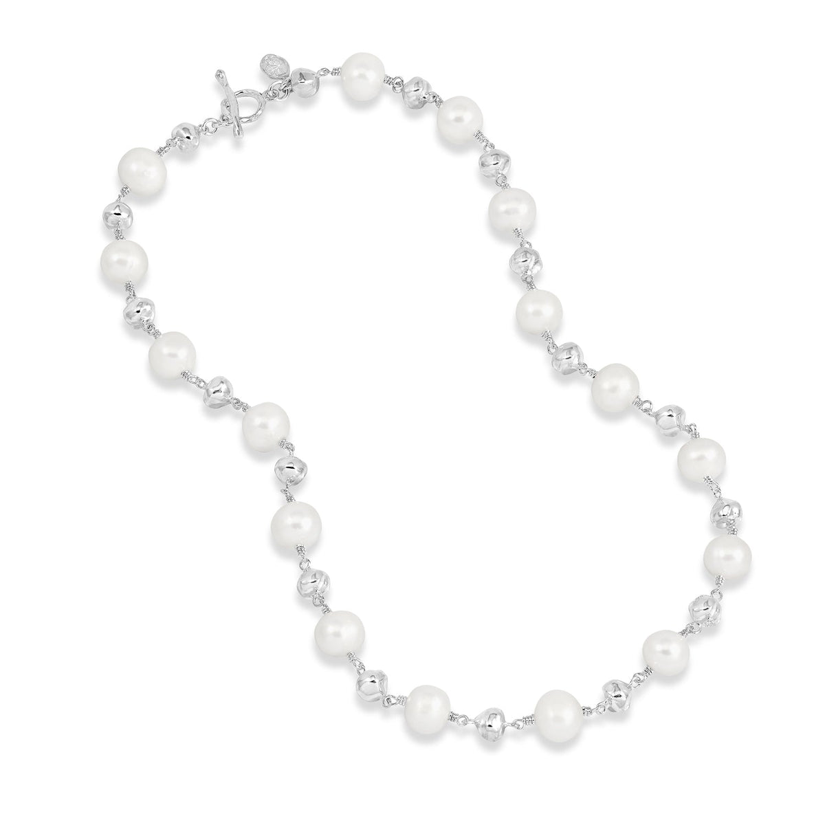 Nomad Nugget™ & White Freshwater Pearl Necklace