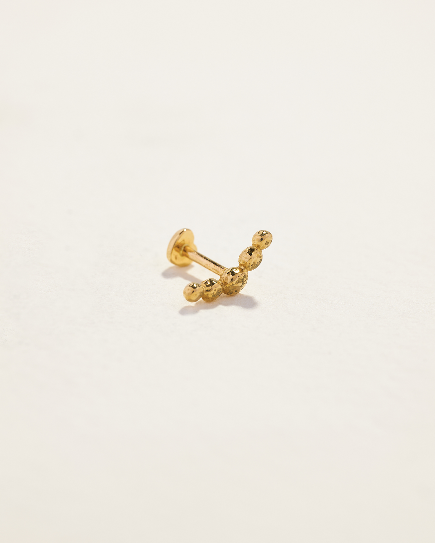 Molten Crescent Stud