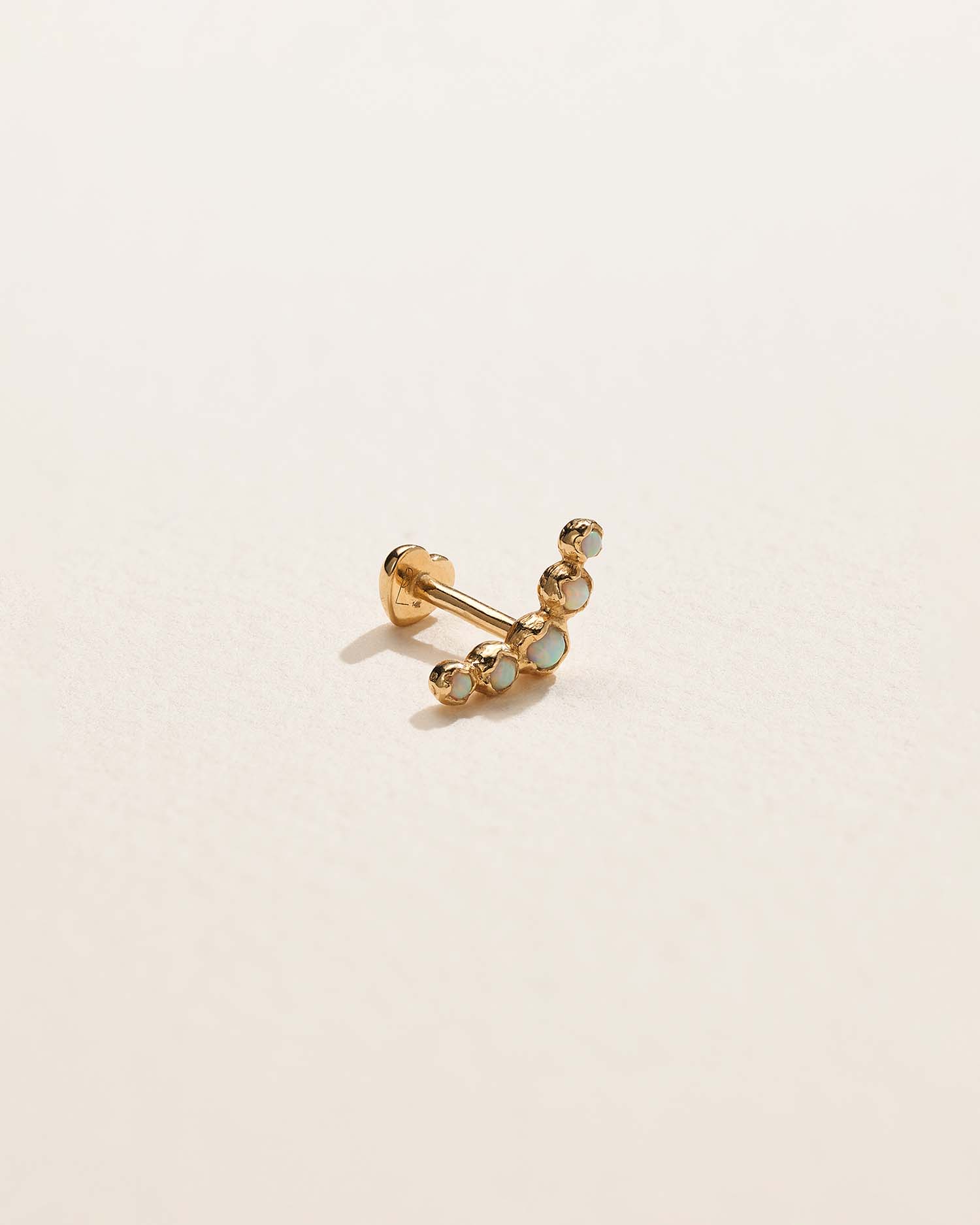 Molten Crescent Stud