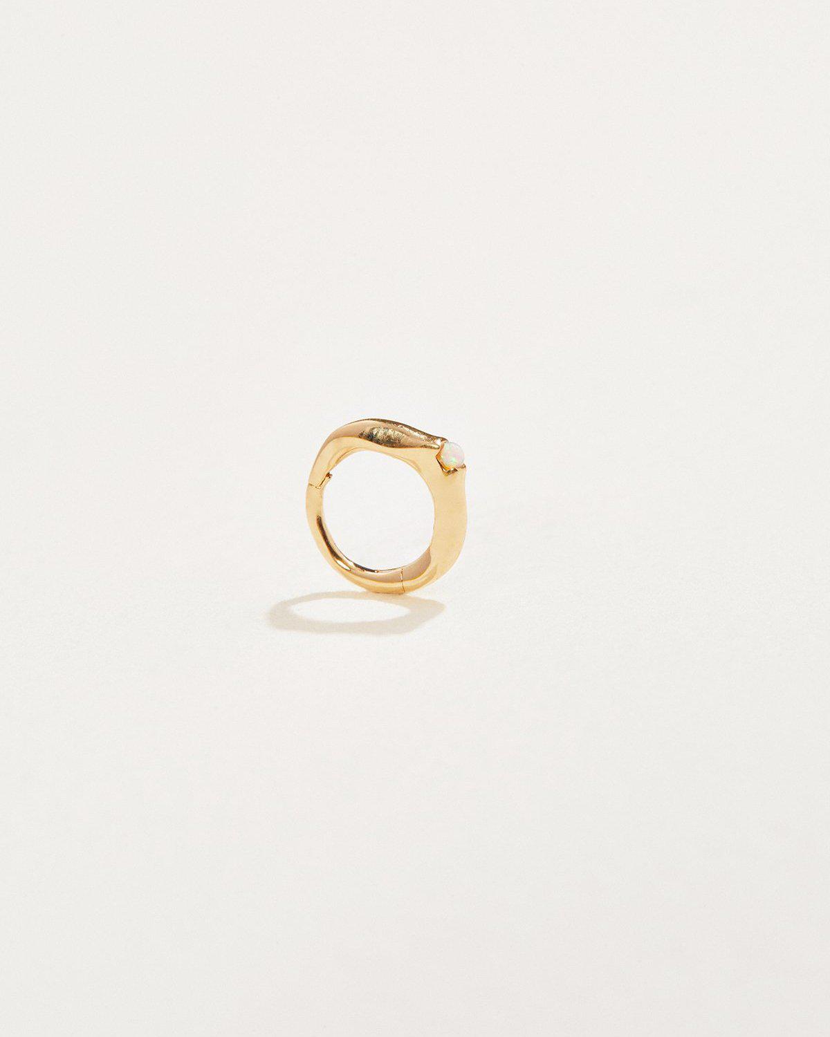 6mm Floating Stone Huggie