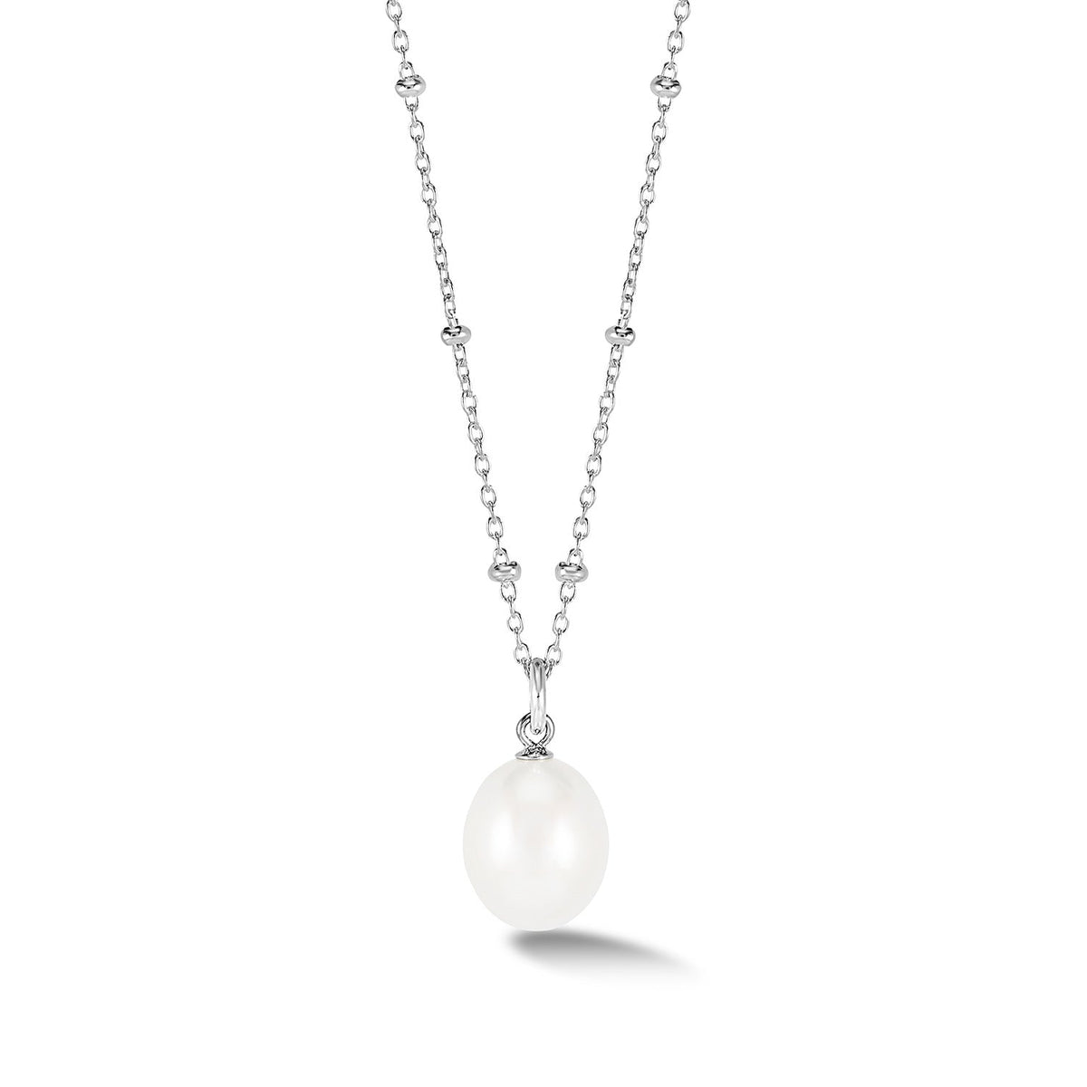 10mm Oval White Luna Pearl™ Pendant