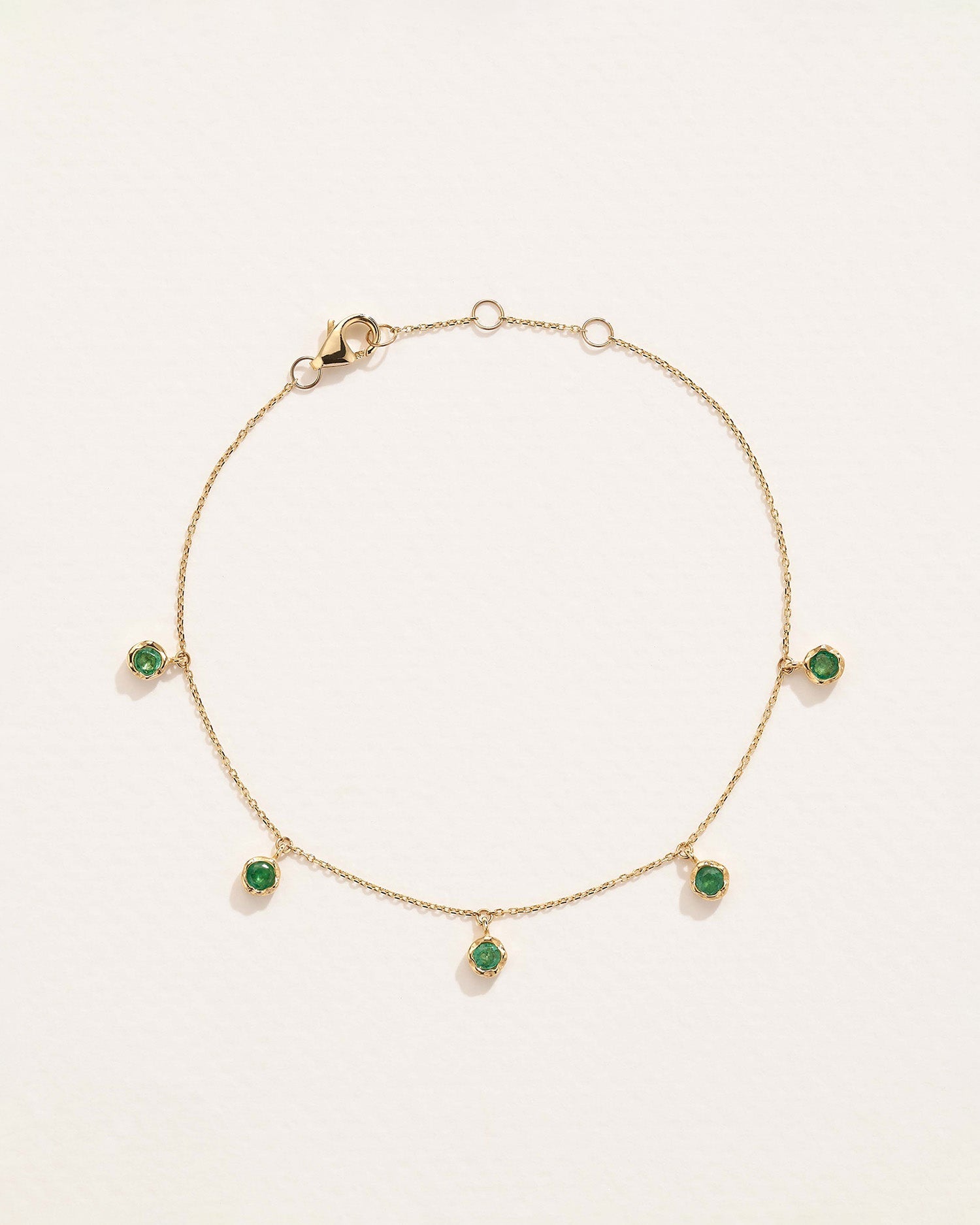 Emerald Station Droplet Bracelet