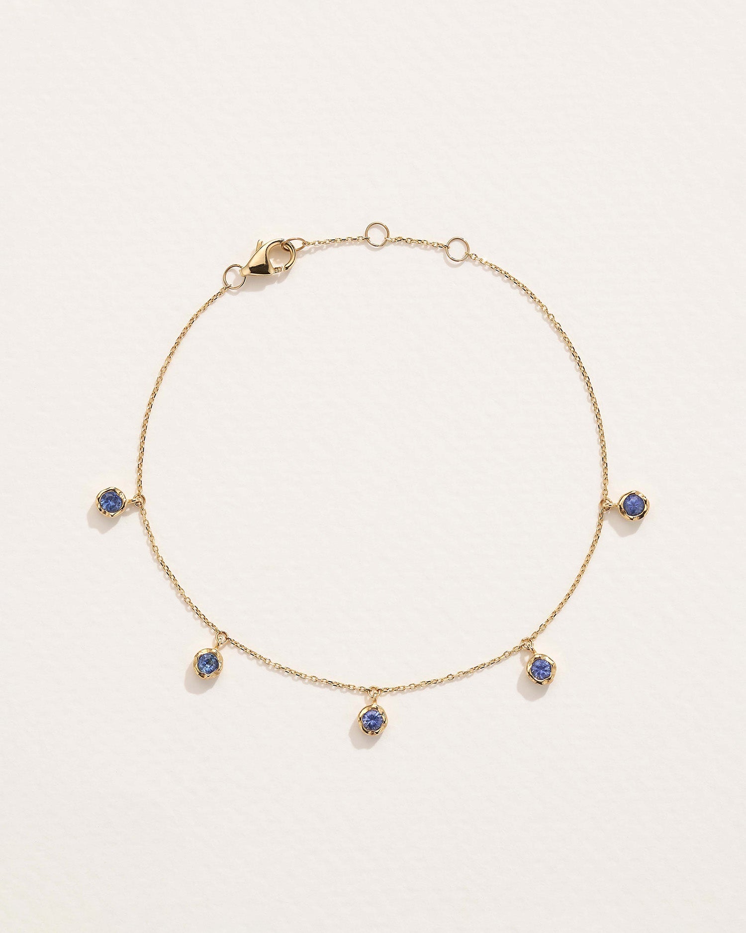 Sapphire Station Droplet Bracelet