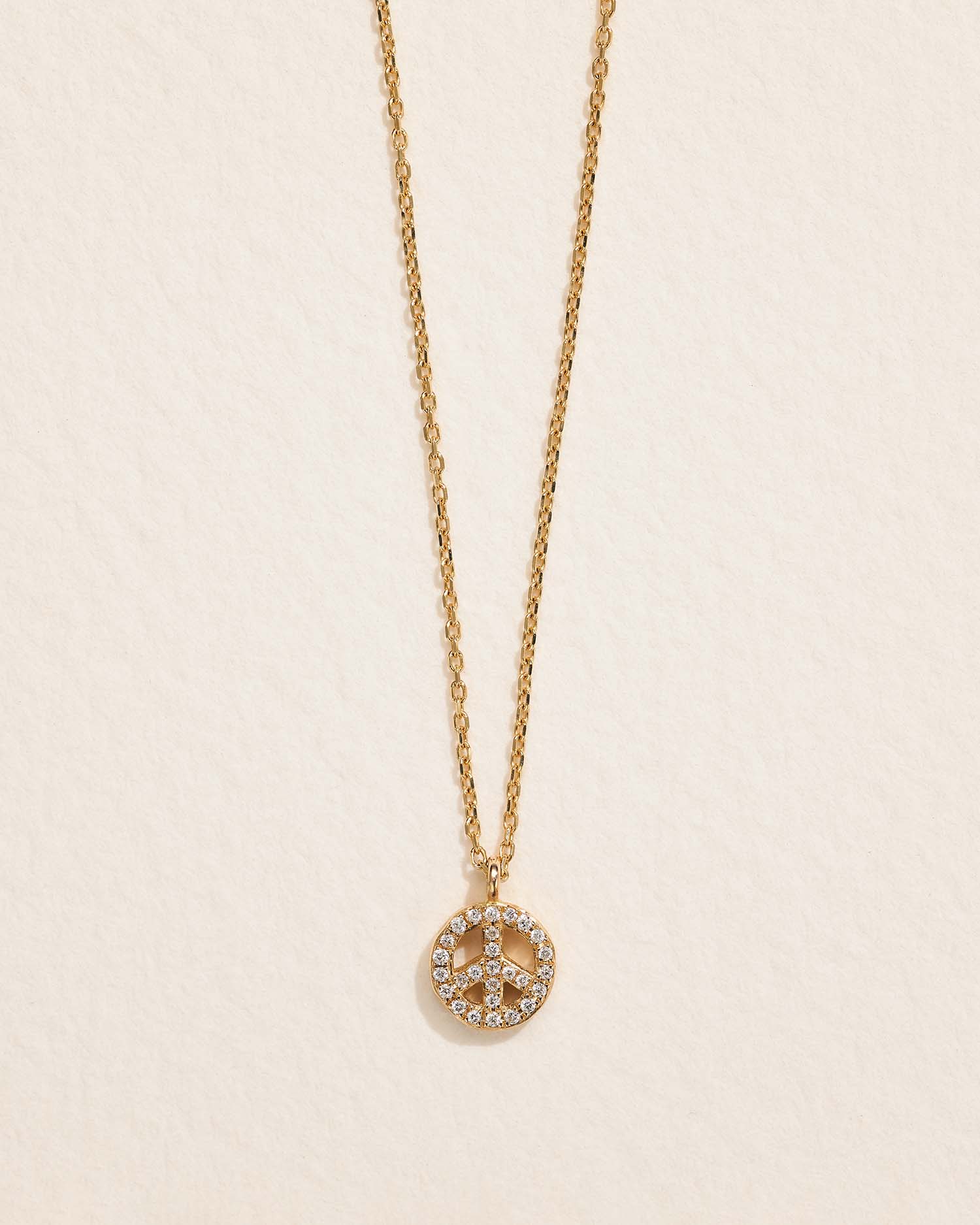 Pavé Peace Pendant