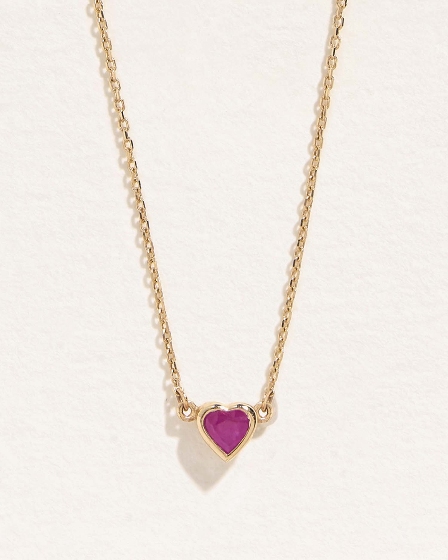 Bezel Heart Pendant