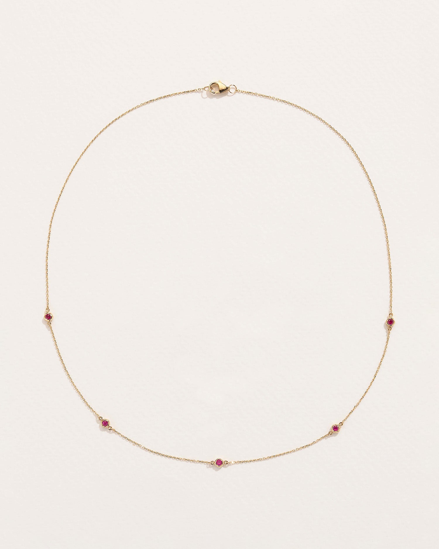 Ruby Station Necklace