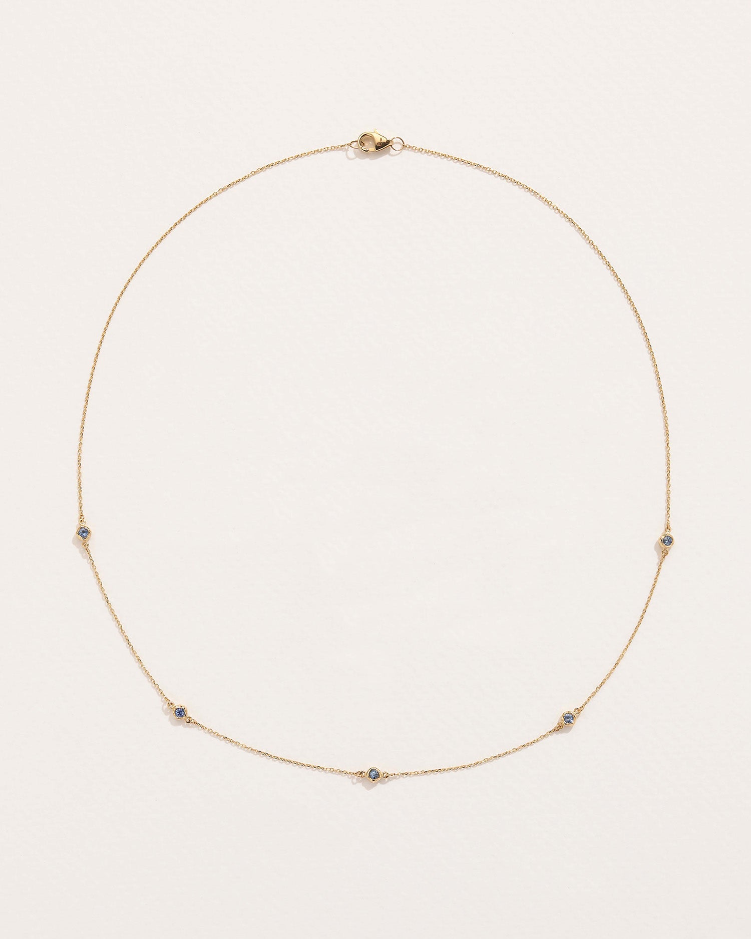 Sapphire Station Necklace