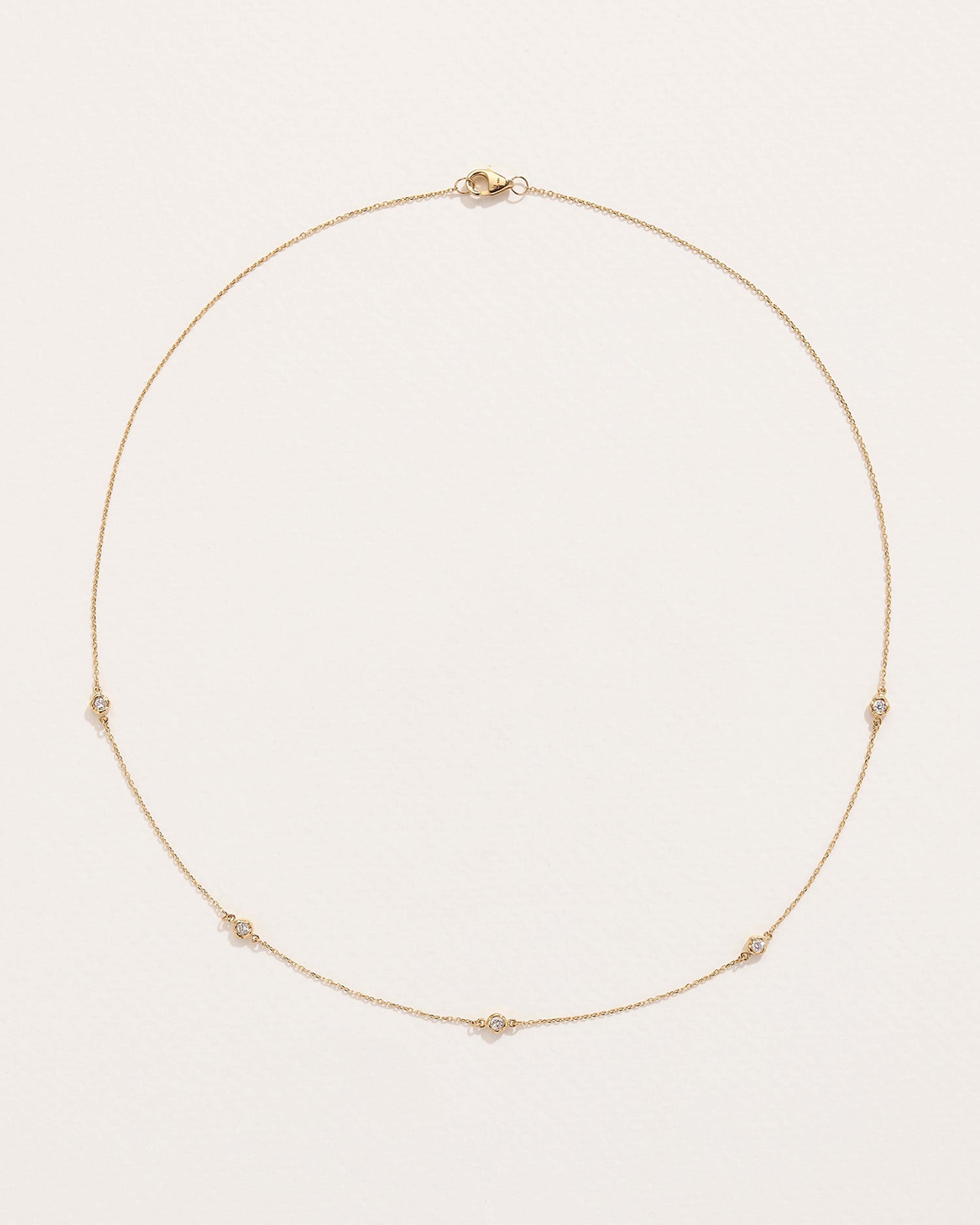 Diamond Station Necklace