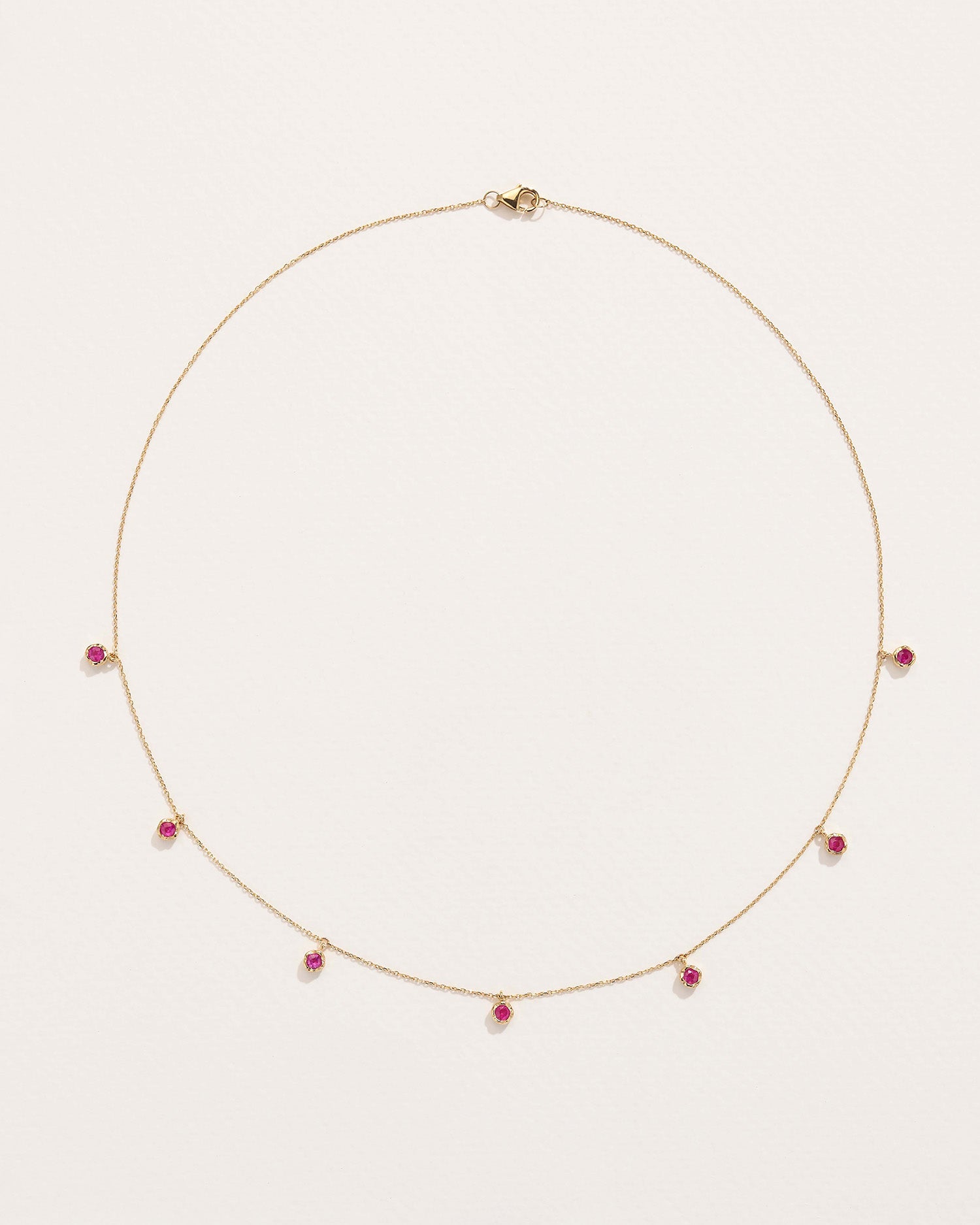 Ruby Station Droplet Necklace