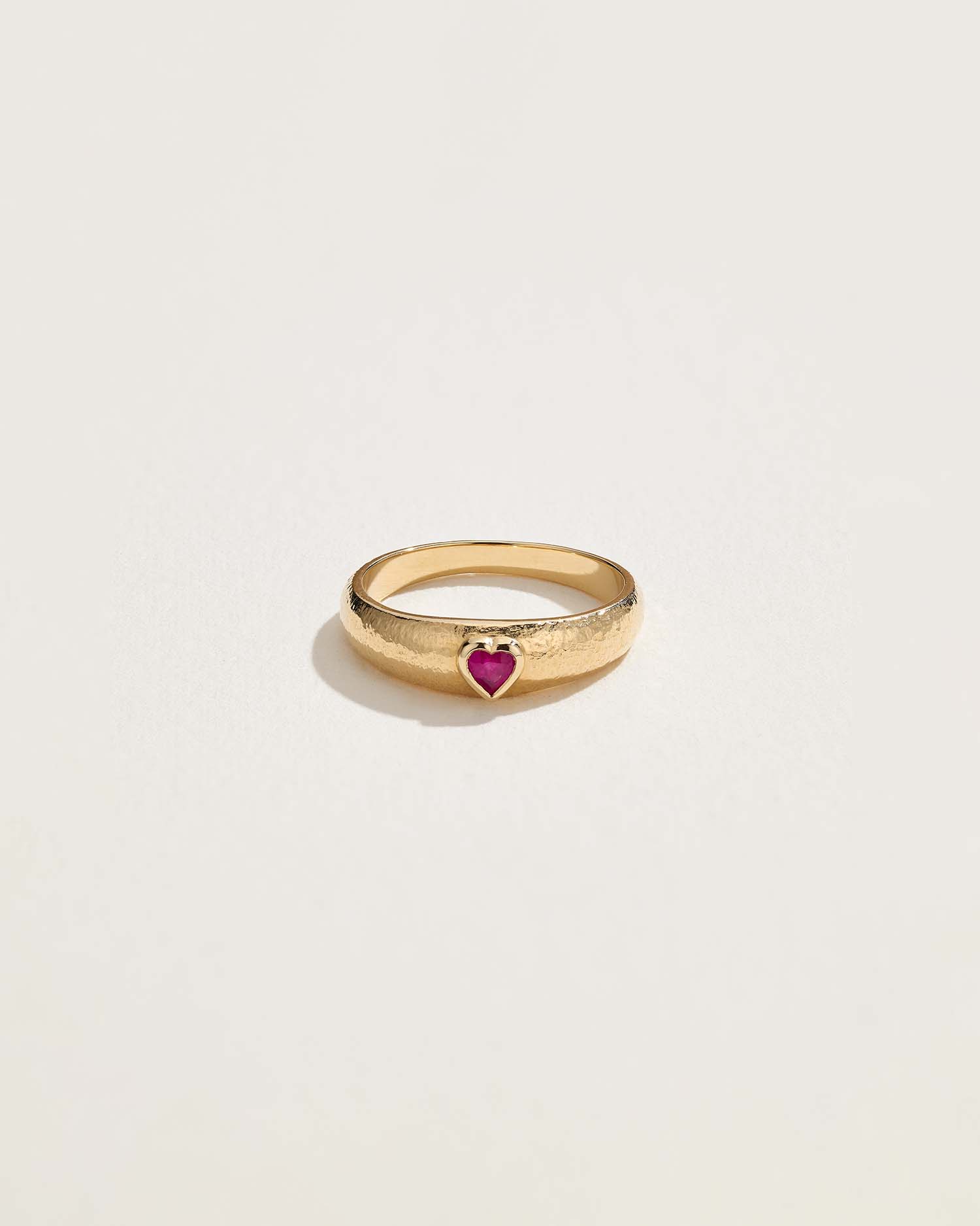 Bezel Heart Ring