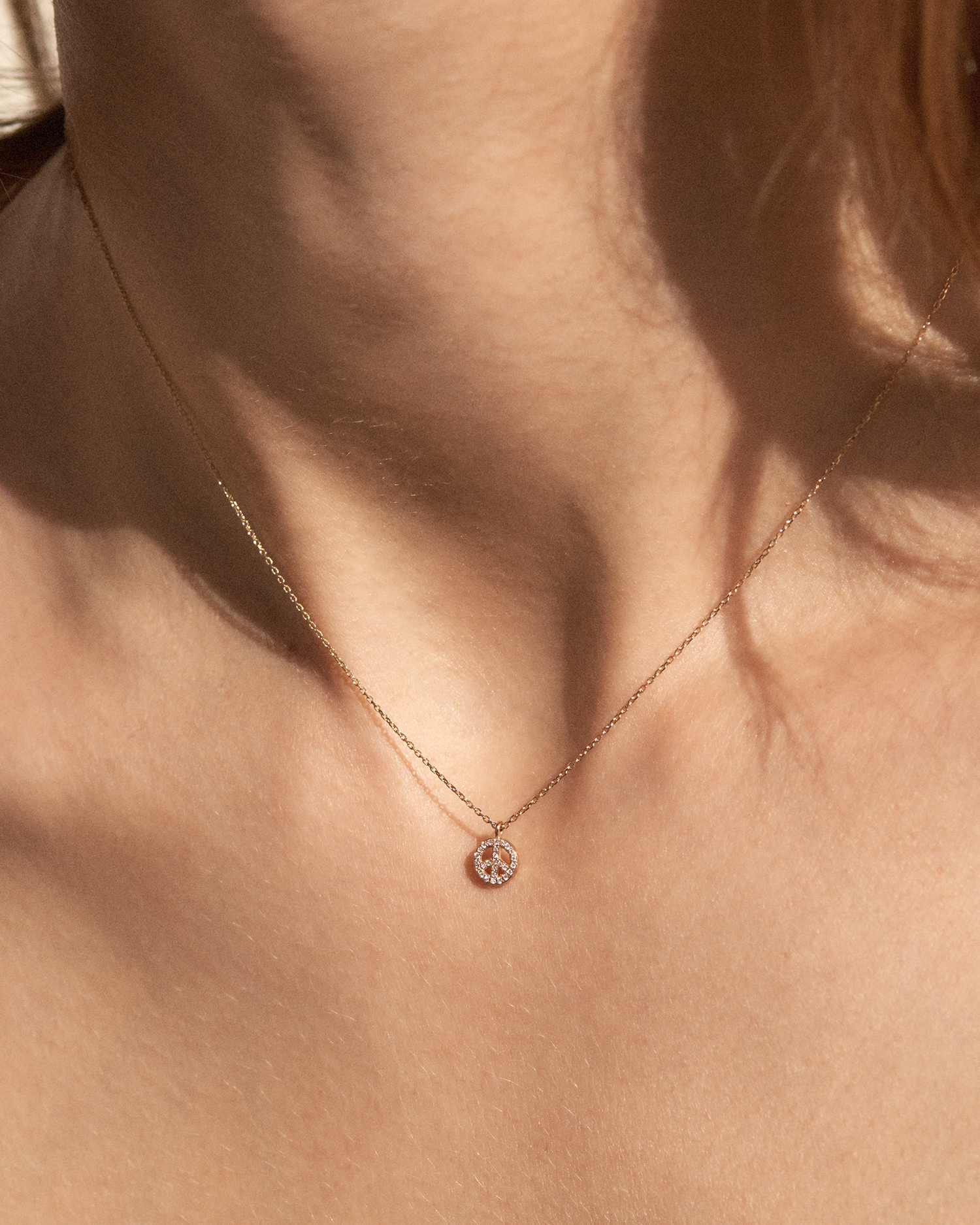 Pavé Peace Pendant