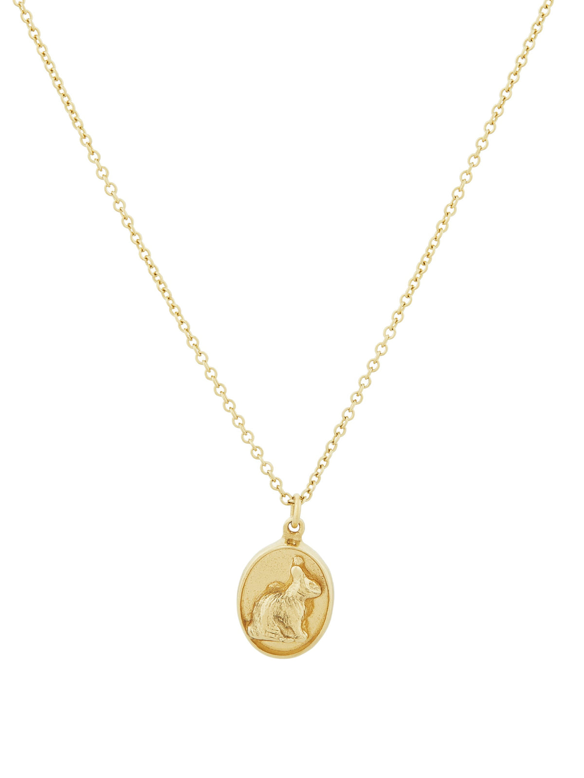 Rabbit Cameo Necklace