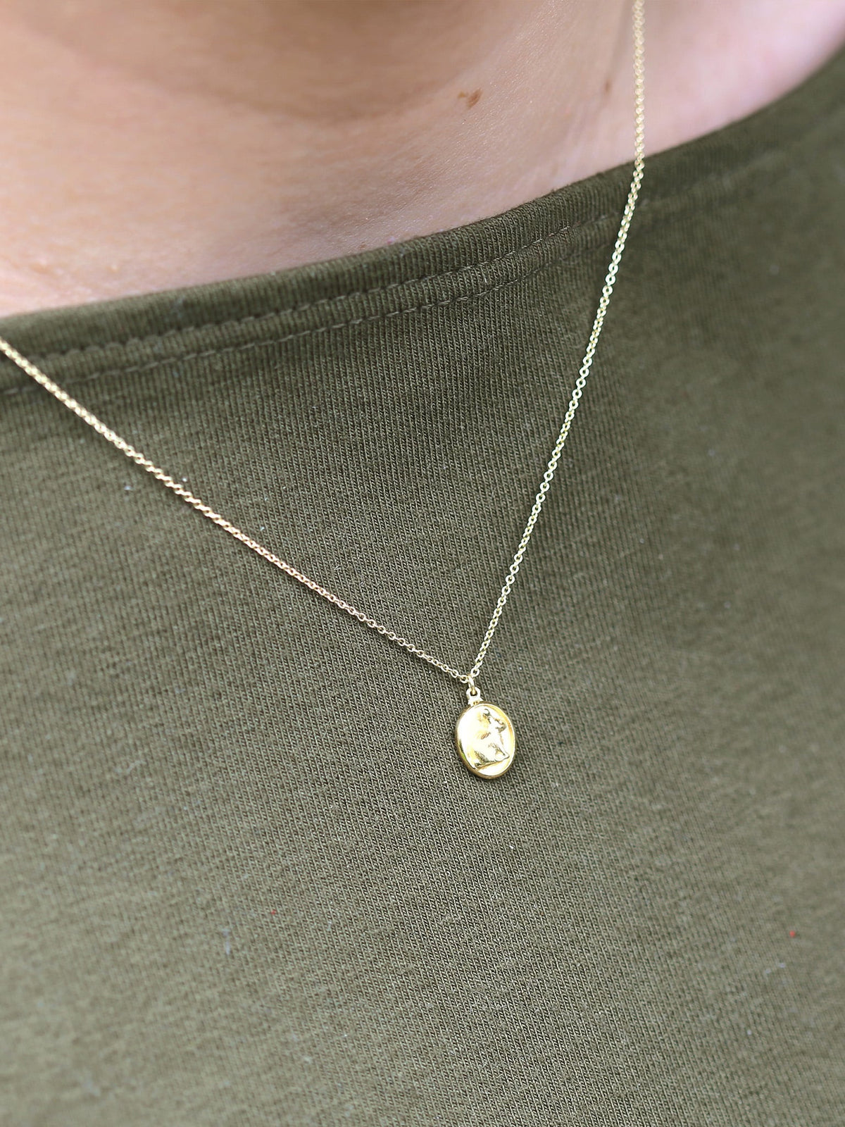 Rabbit Cameo Necklace