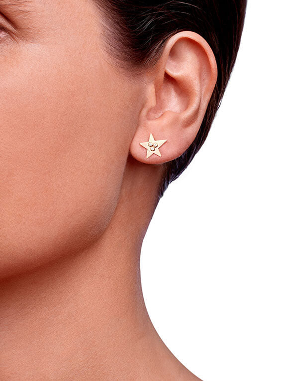 B-A Star Diamond Earrings