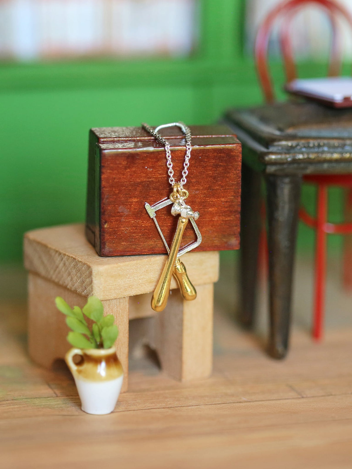 Jewellers Saw and Hammer Necklace
