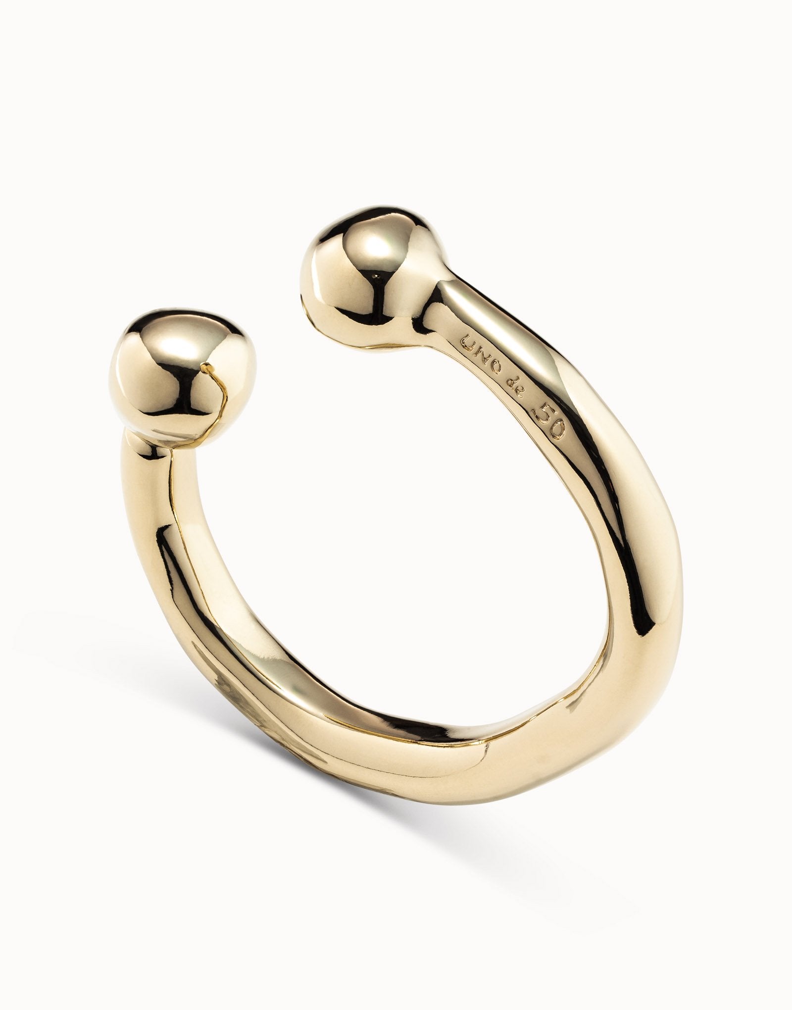 Bangle bracelet with double ball