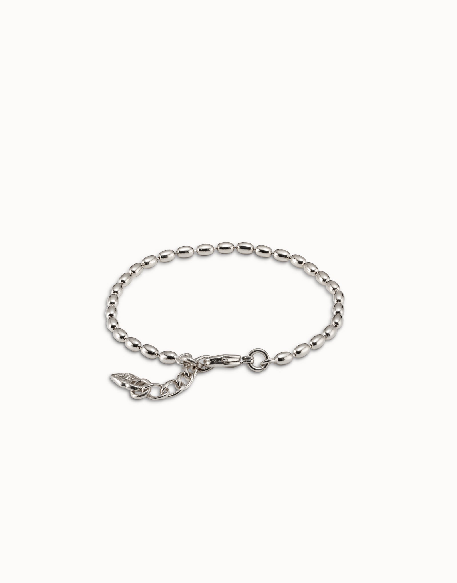 Oval link chain charm bracelet