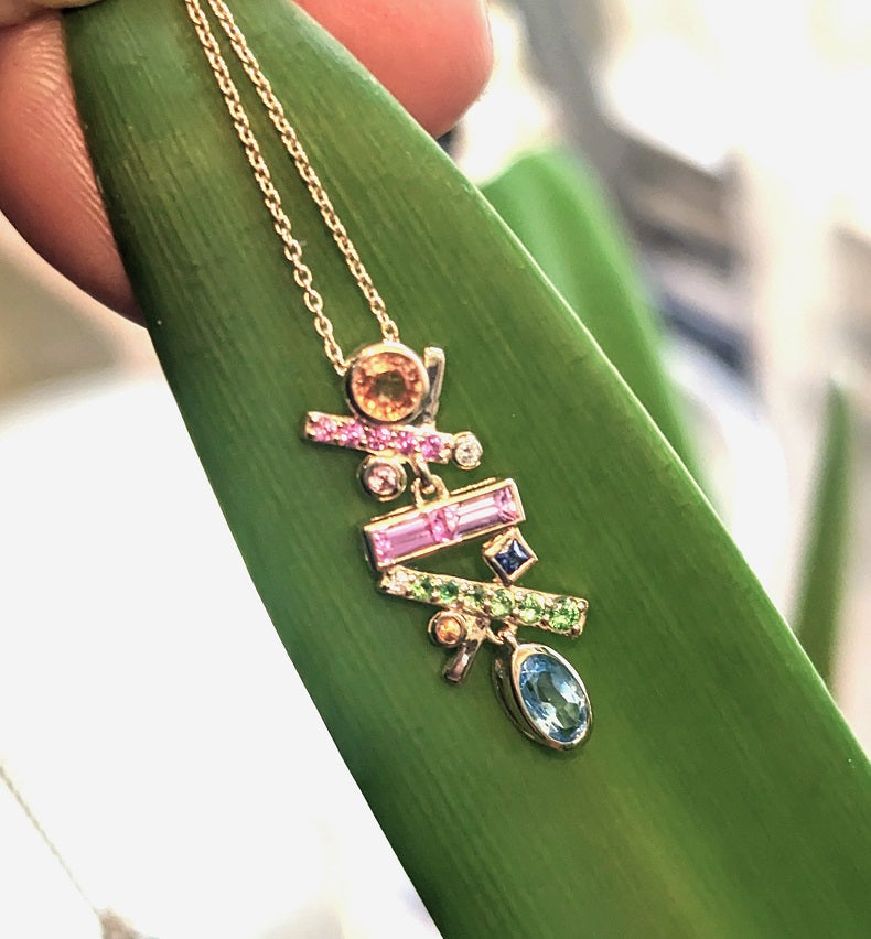 Falling Stars Multi-Color Pendant.