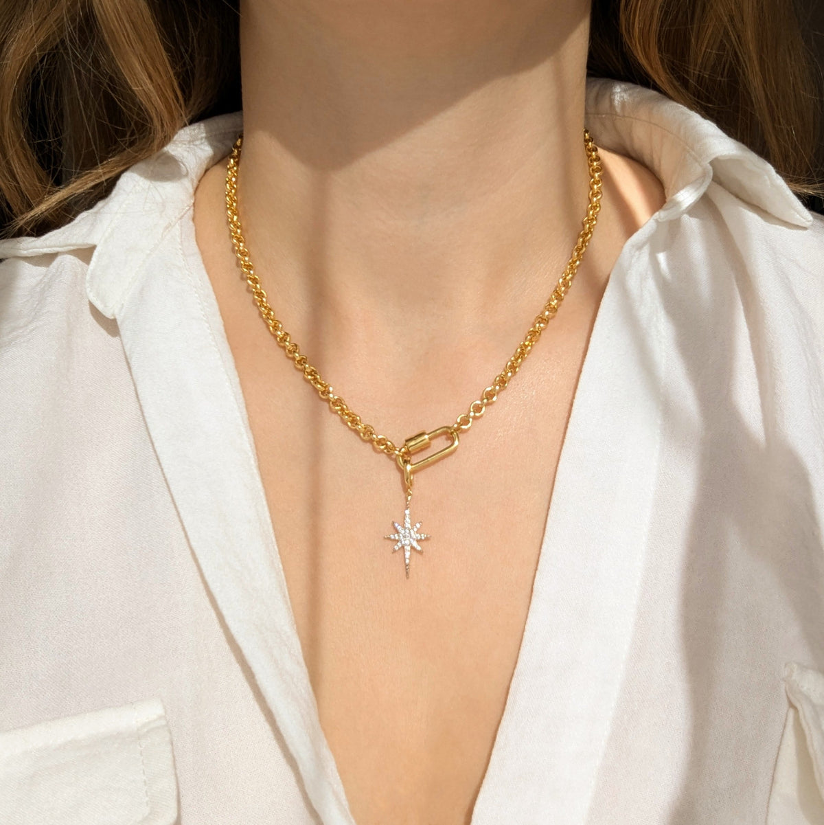 Louise Thompson Vintage Chain with Guiding Star Pendant