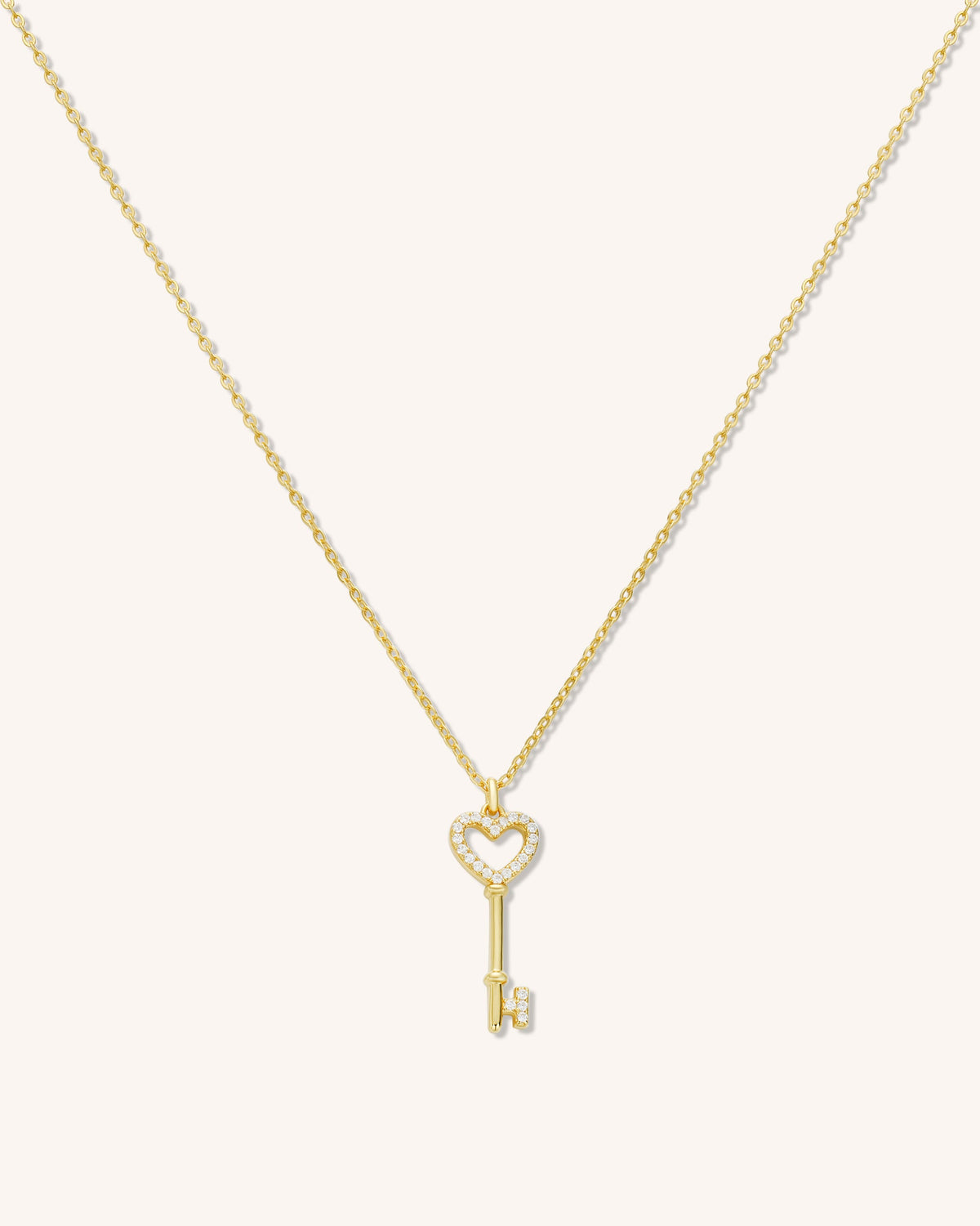 Heart Key Necklace