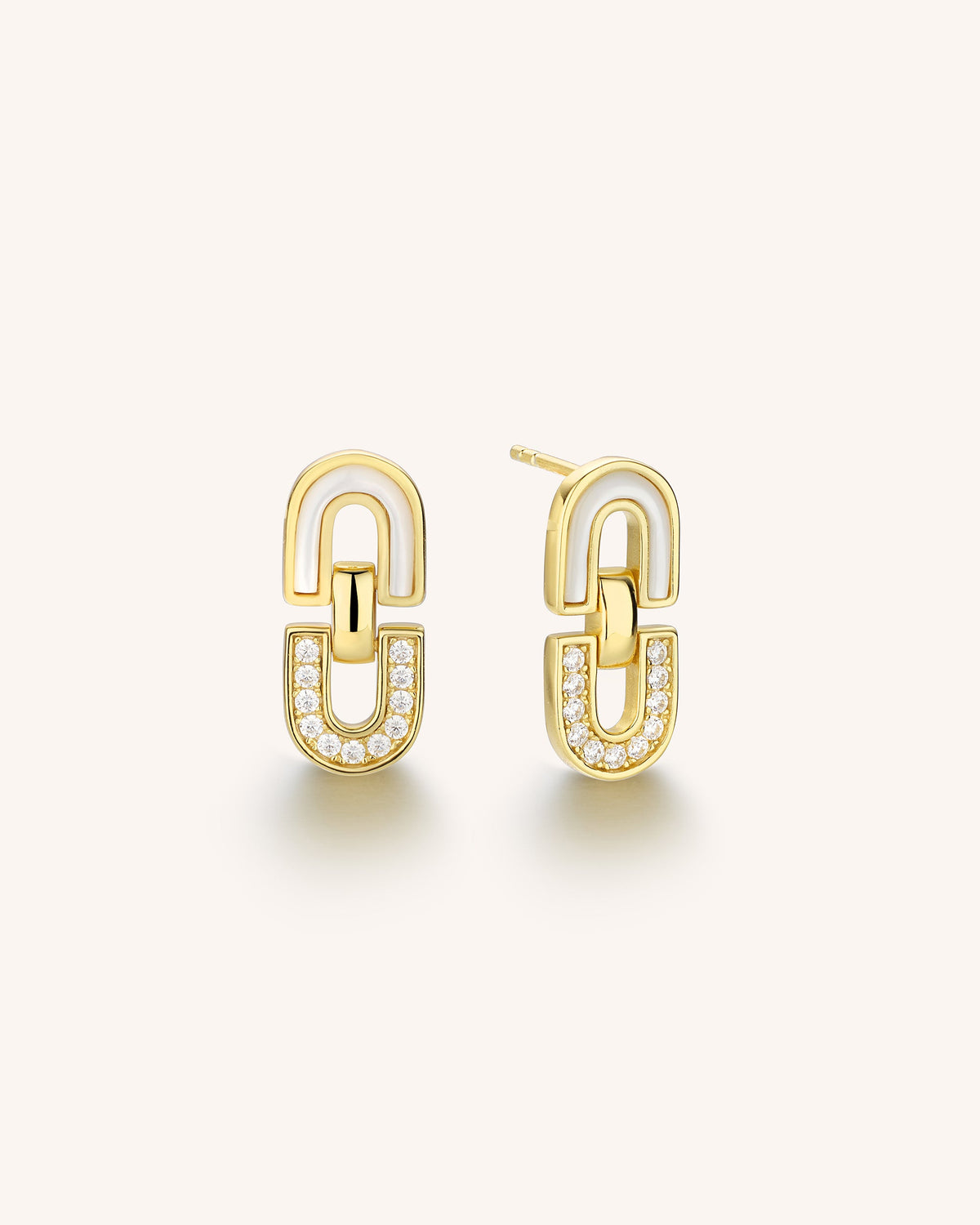 Ellipse Link Earrings