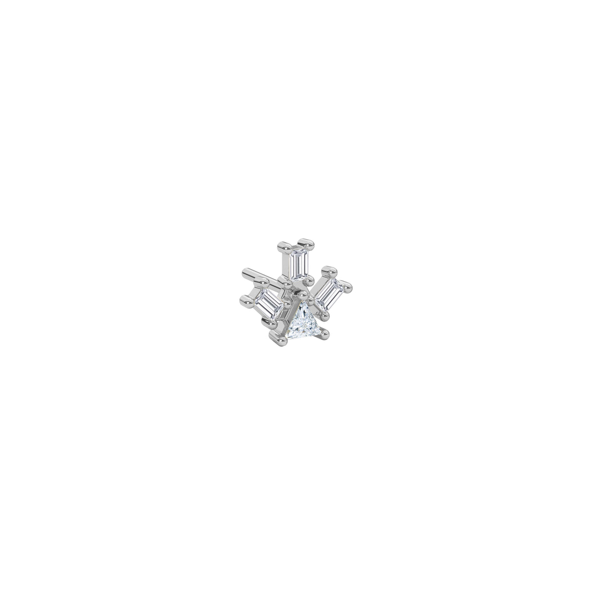 PYRAMID RAY DIAMOND EARRINGS