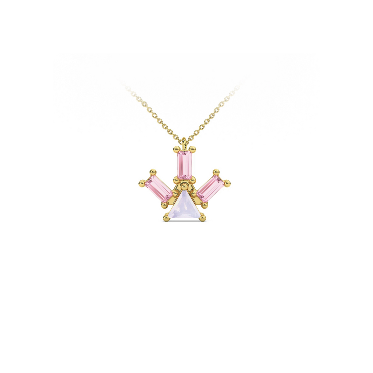 PYRAMID RAY OPAL NECKLACE
