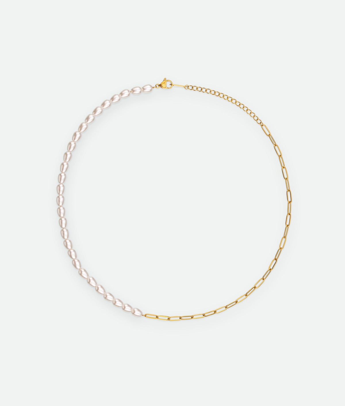 Pearl and Chain Necklace
