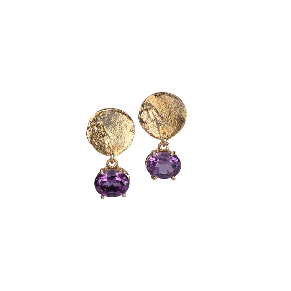 Purple MOON Earrings