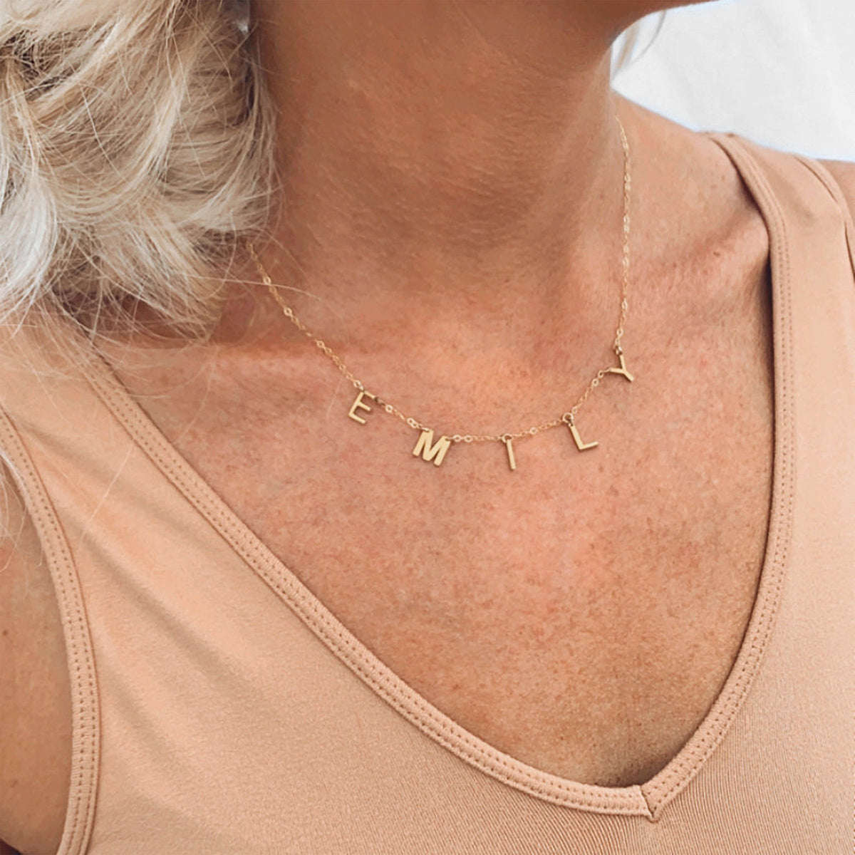 Personalized Letter Necklace - Dainty Name Necklace