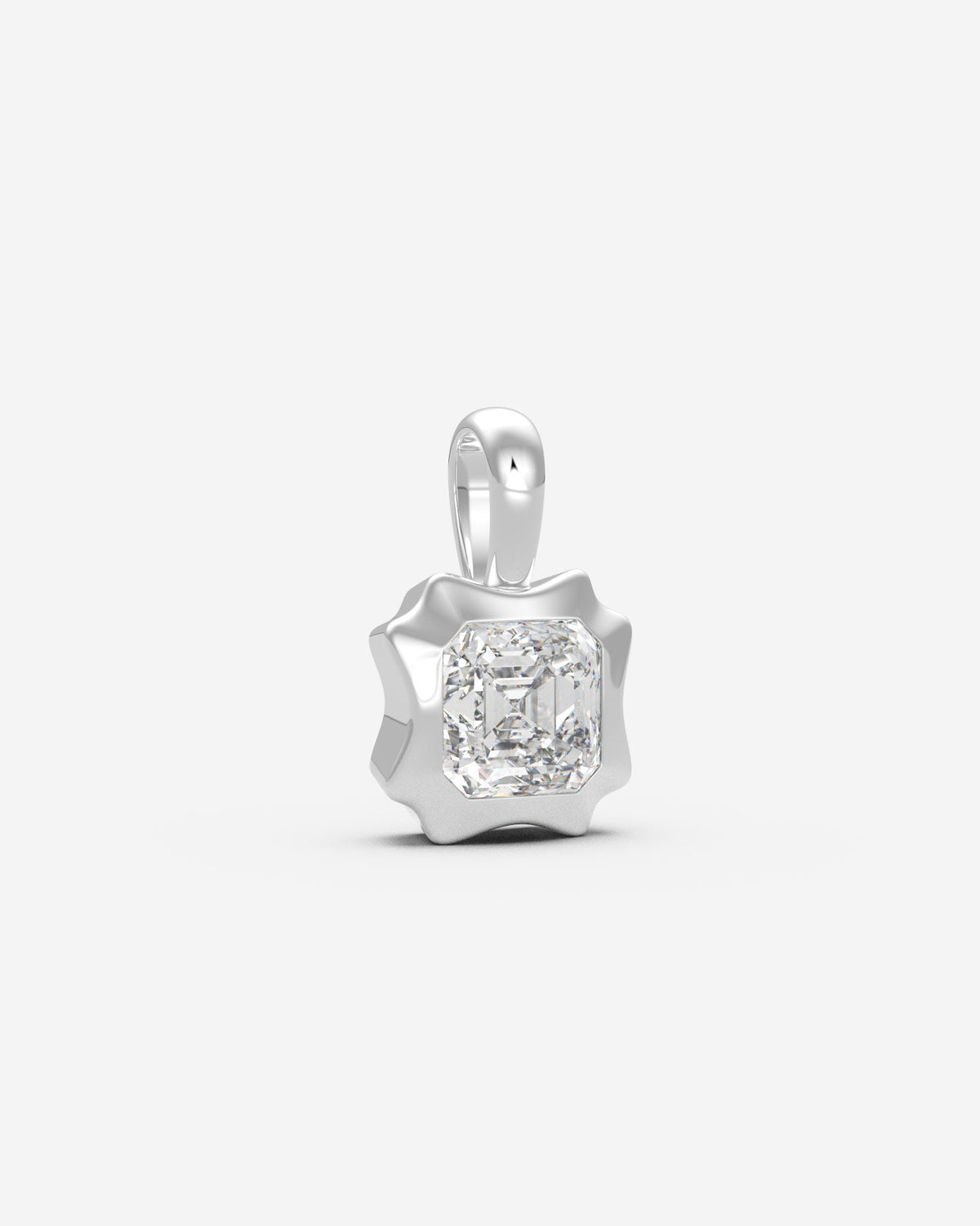 The Portrait Diamond Pendant — Asscher