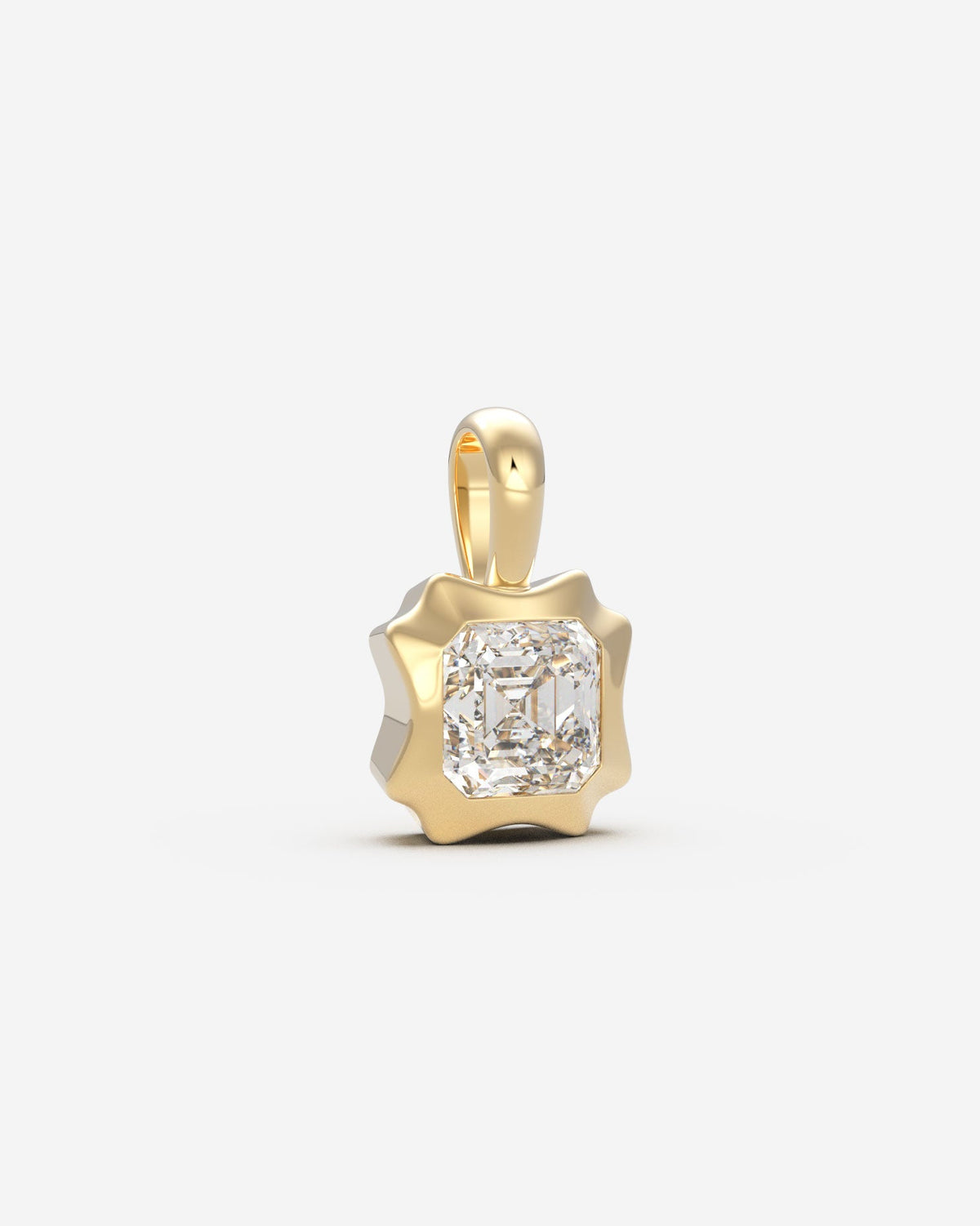 The Portrait Diamond Pendant — Asscher