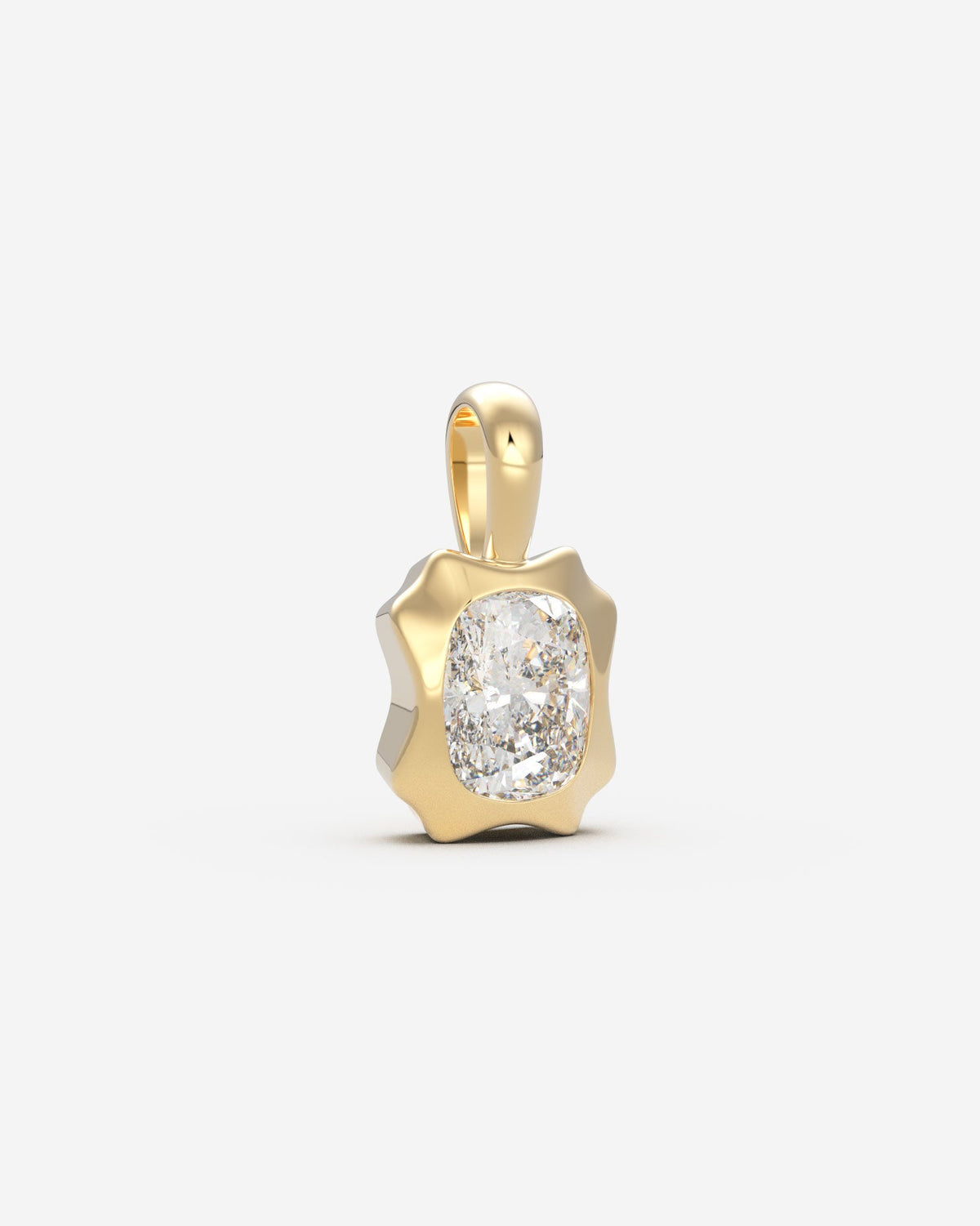 The Portrait Diamond Pendant — Elongated Cushion