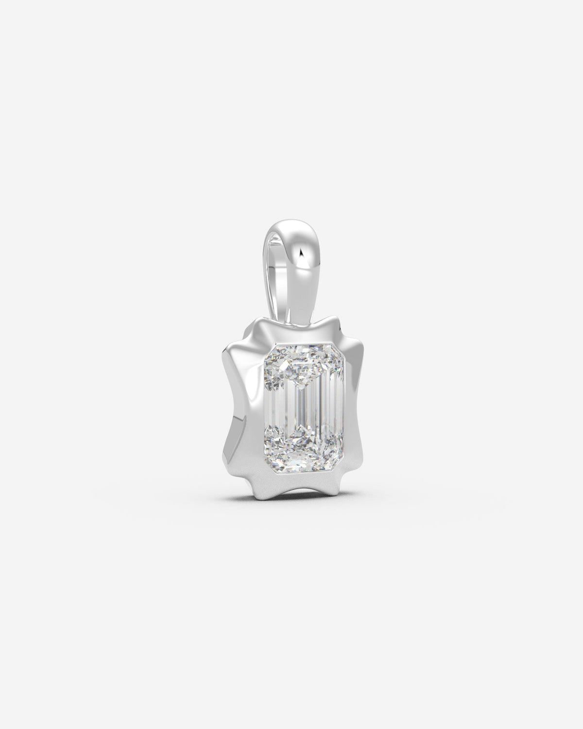 The Portrait Diamond Pendant — Emerald