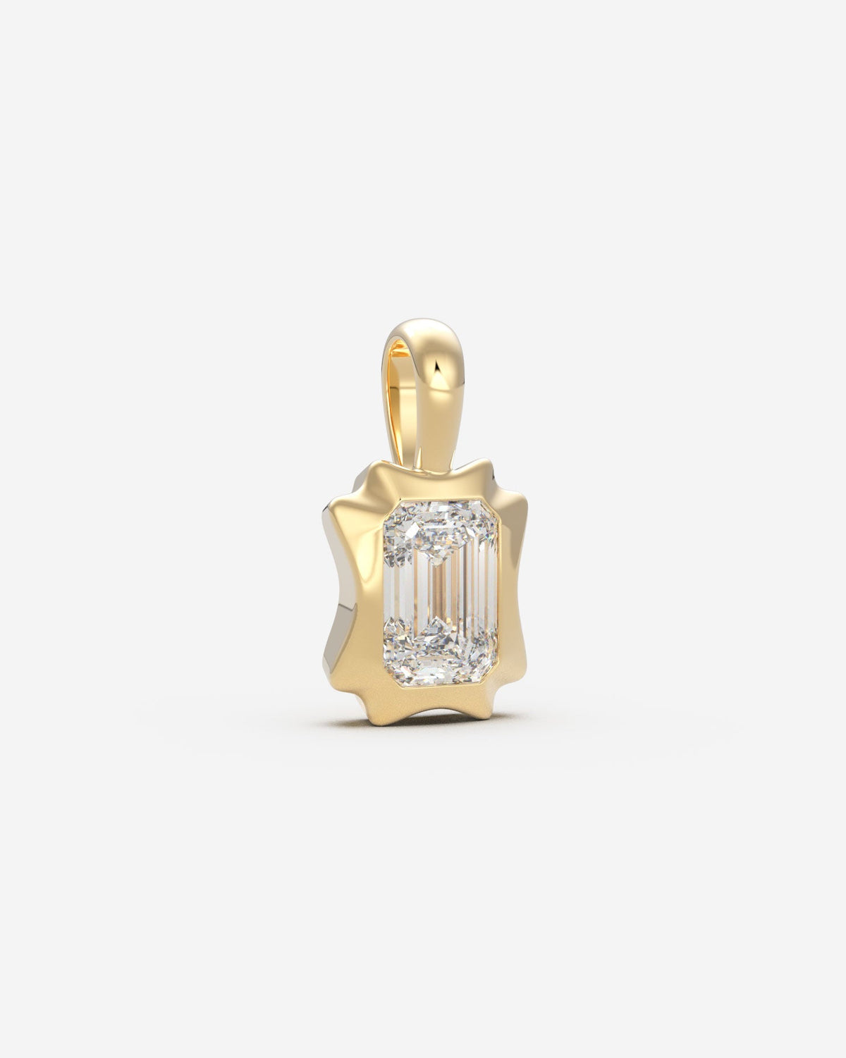 The Portrait Diamond Pendant — Emerald