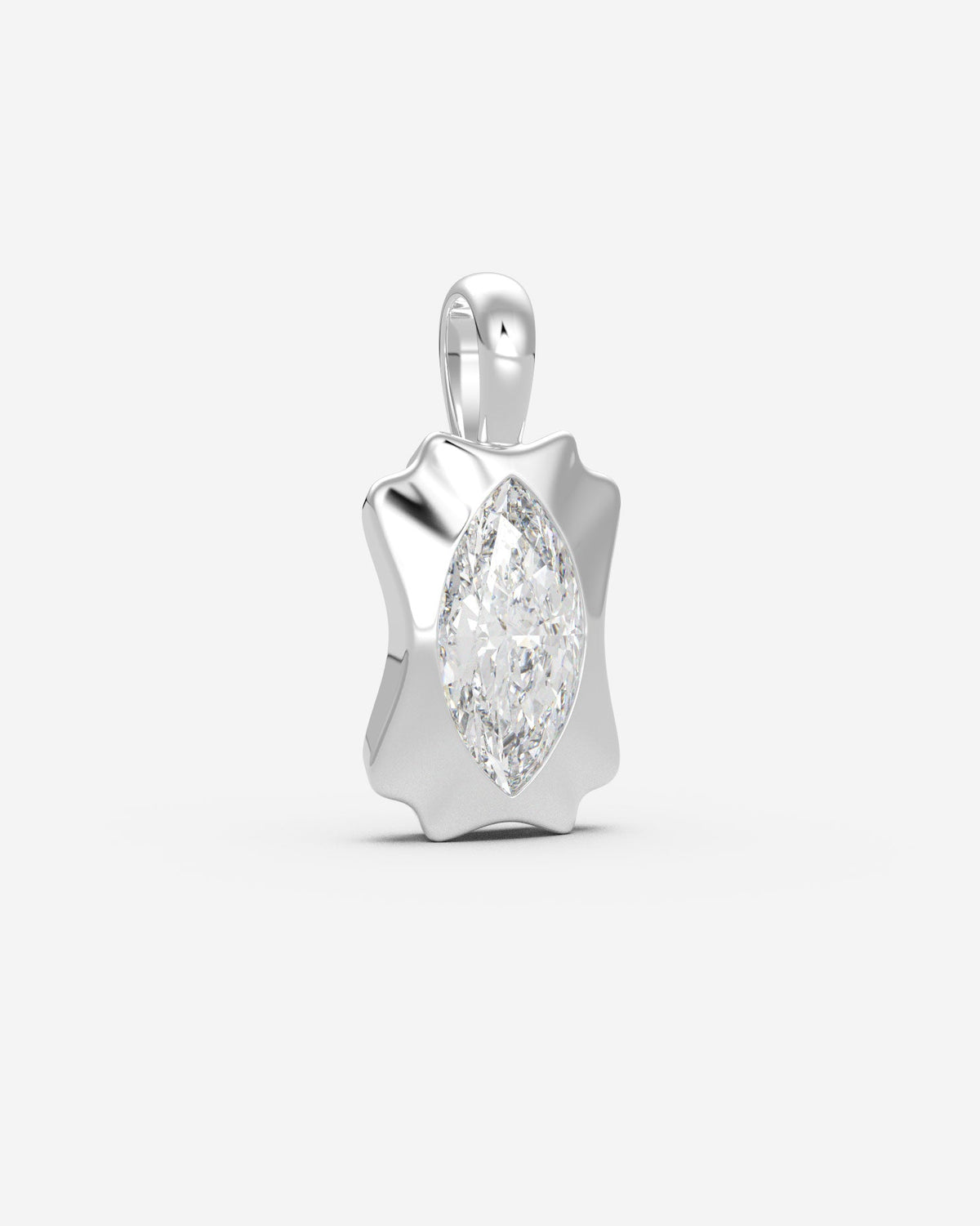 The Portrait Diamond Pendant — Marquise