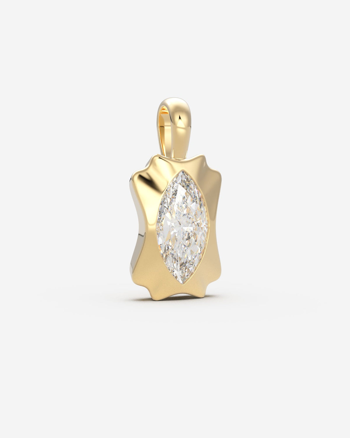 The Portrait Diamond Pendant — Marquise