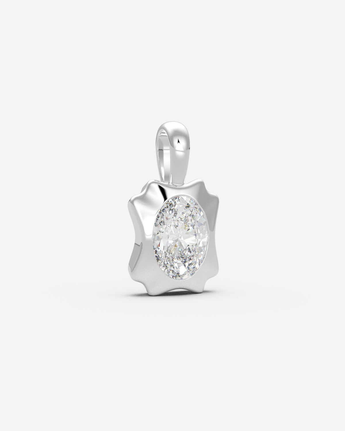 The Portrait Diamond Pendant — Oval