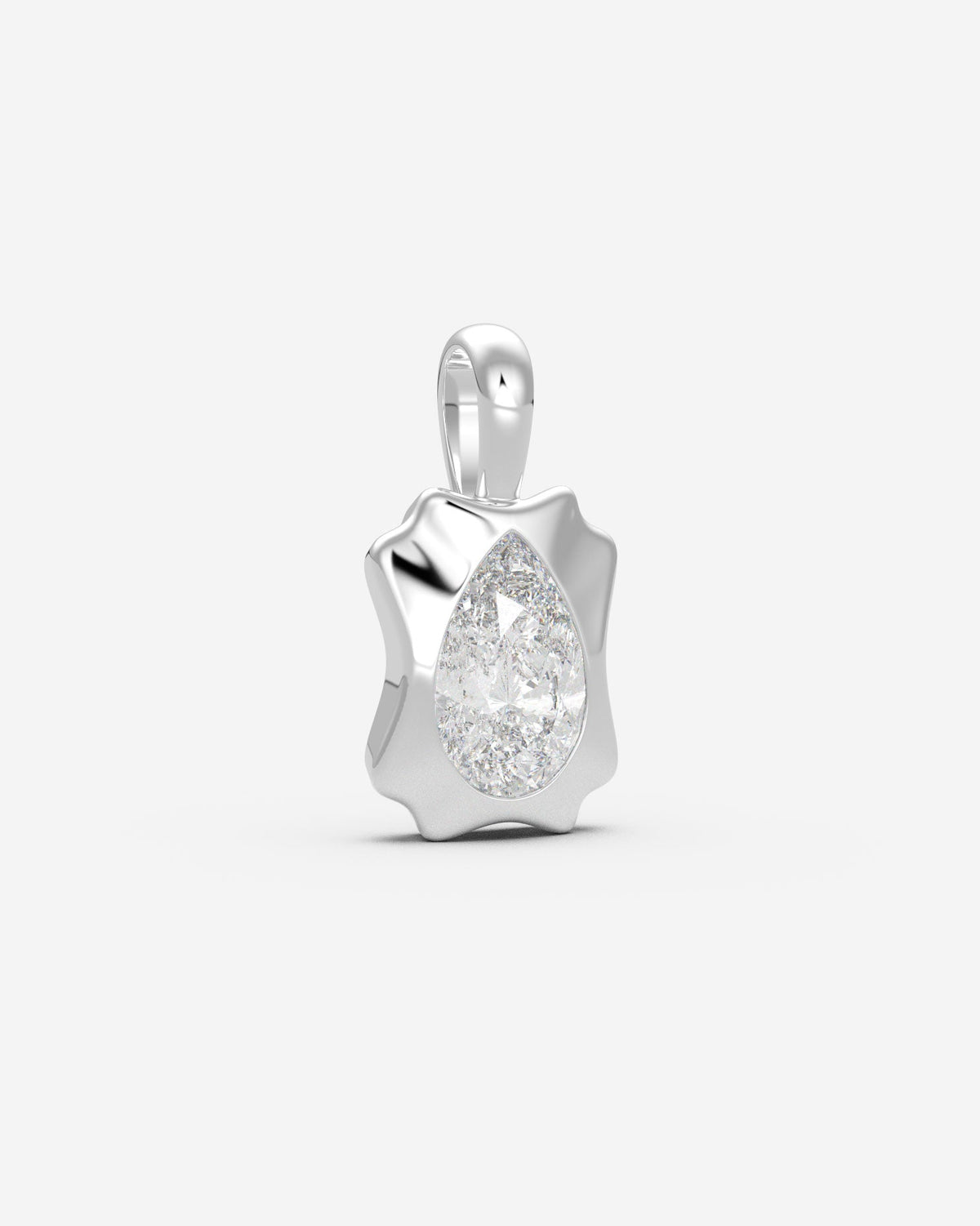 The Portrait Diamond Pendant — Pear