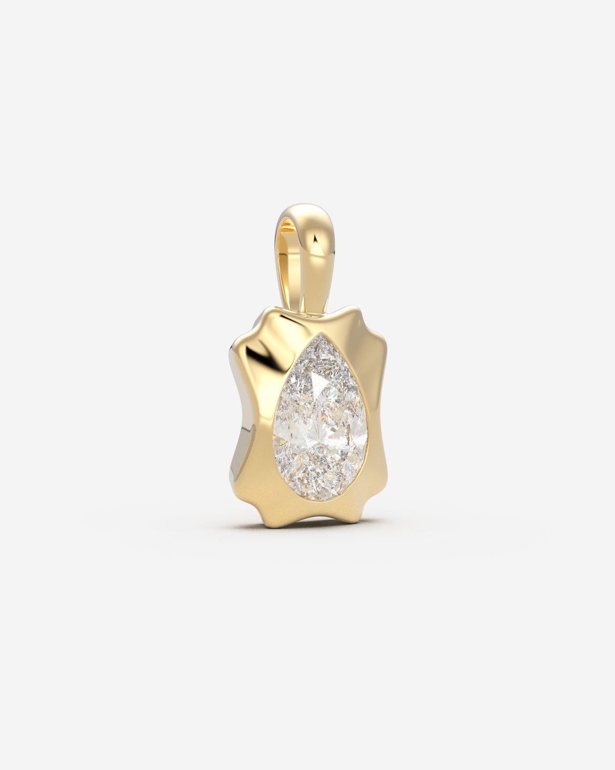 The Portrait Diamond Pendant — Pear