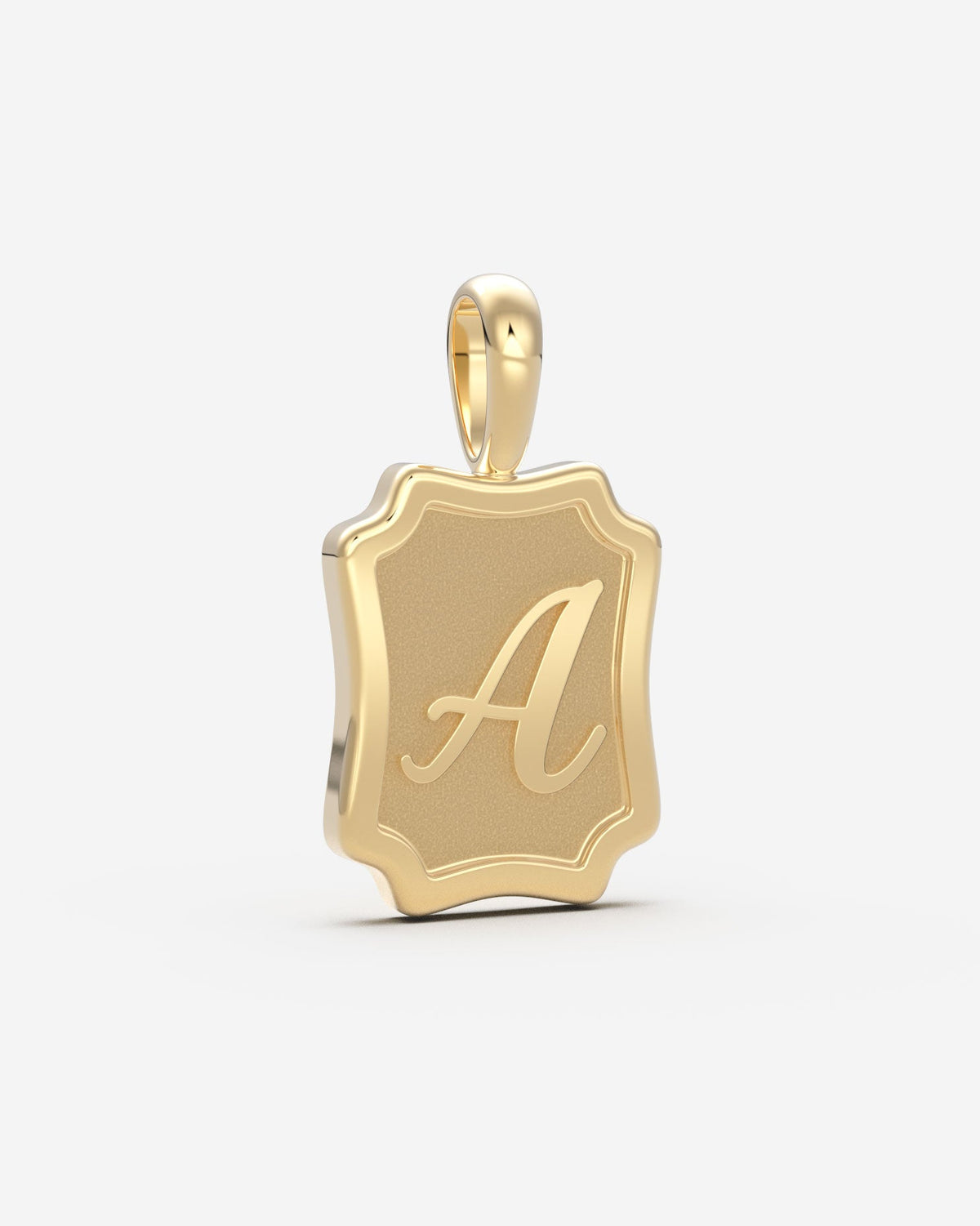 The Large Portrait Initial Pendant