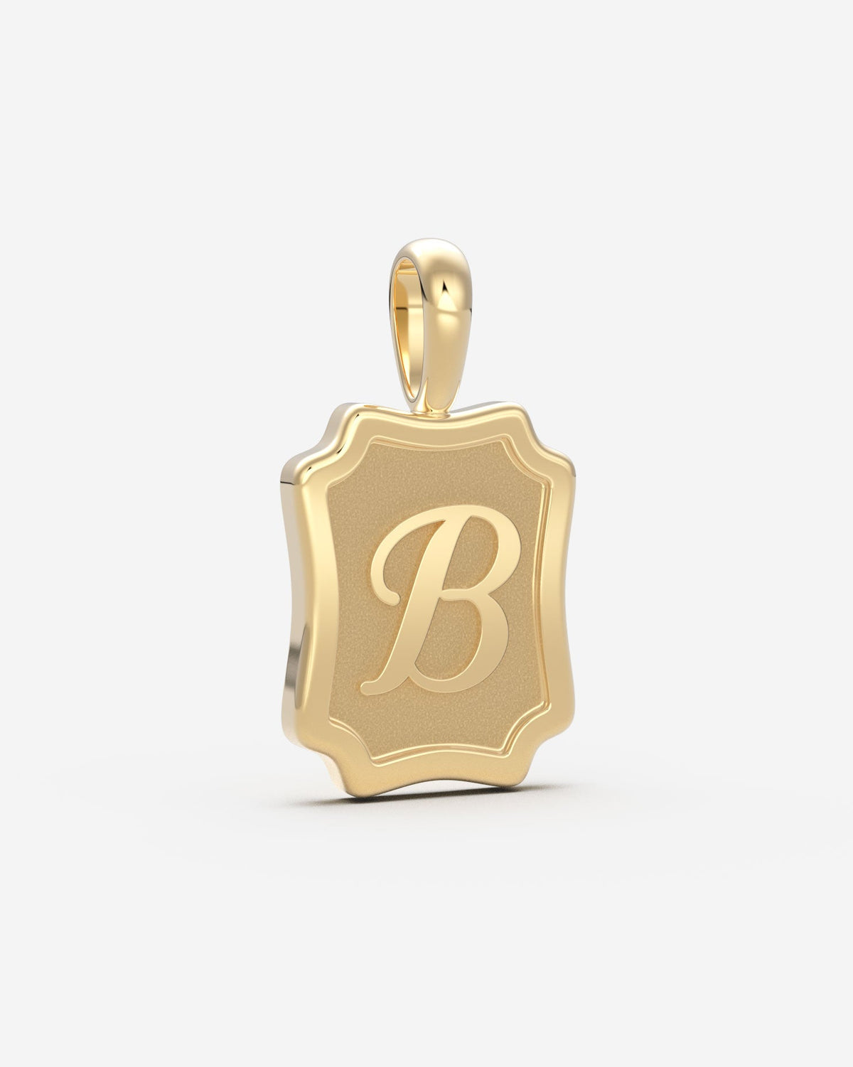 The Large Portrait Initial Pendant