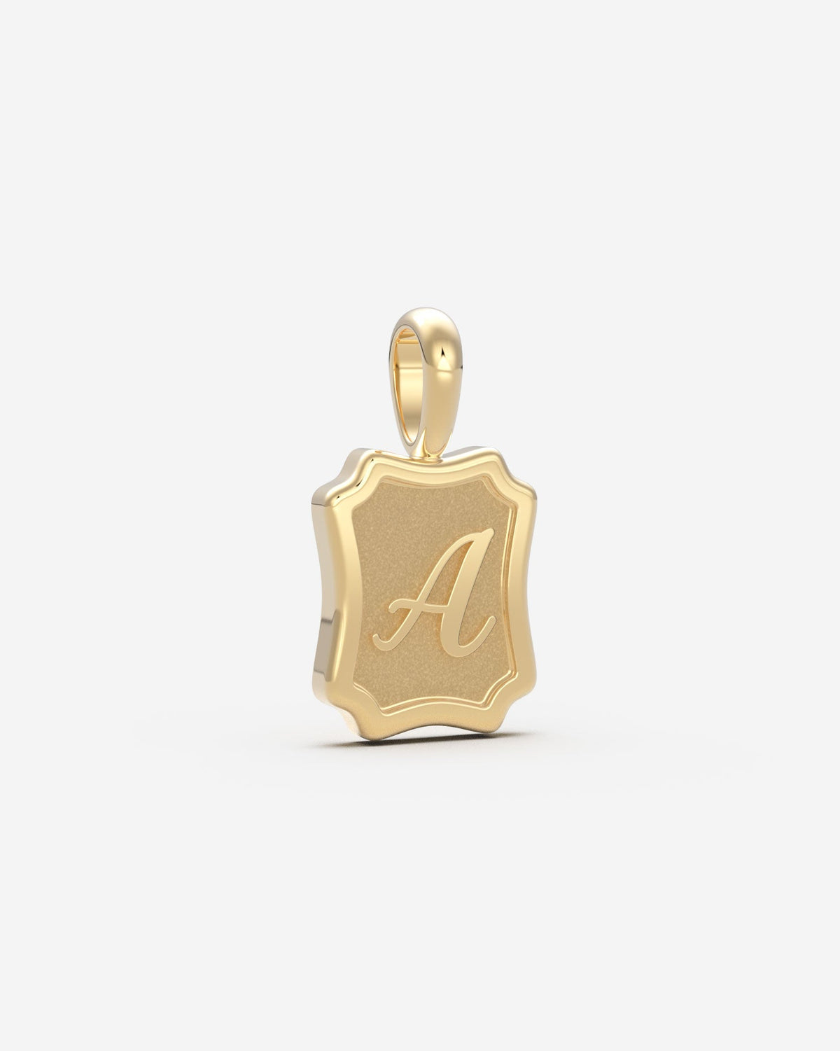 The Small Portrait Initial Pendant