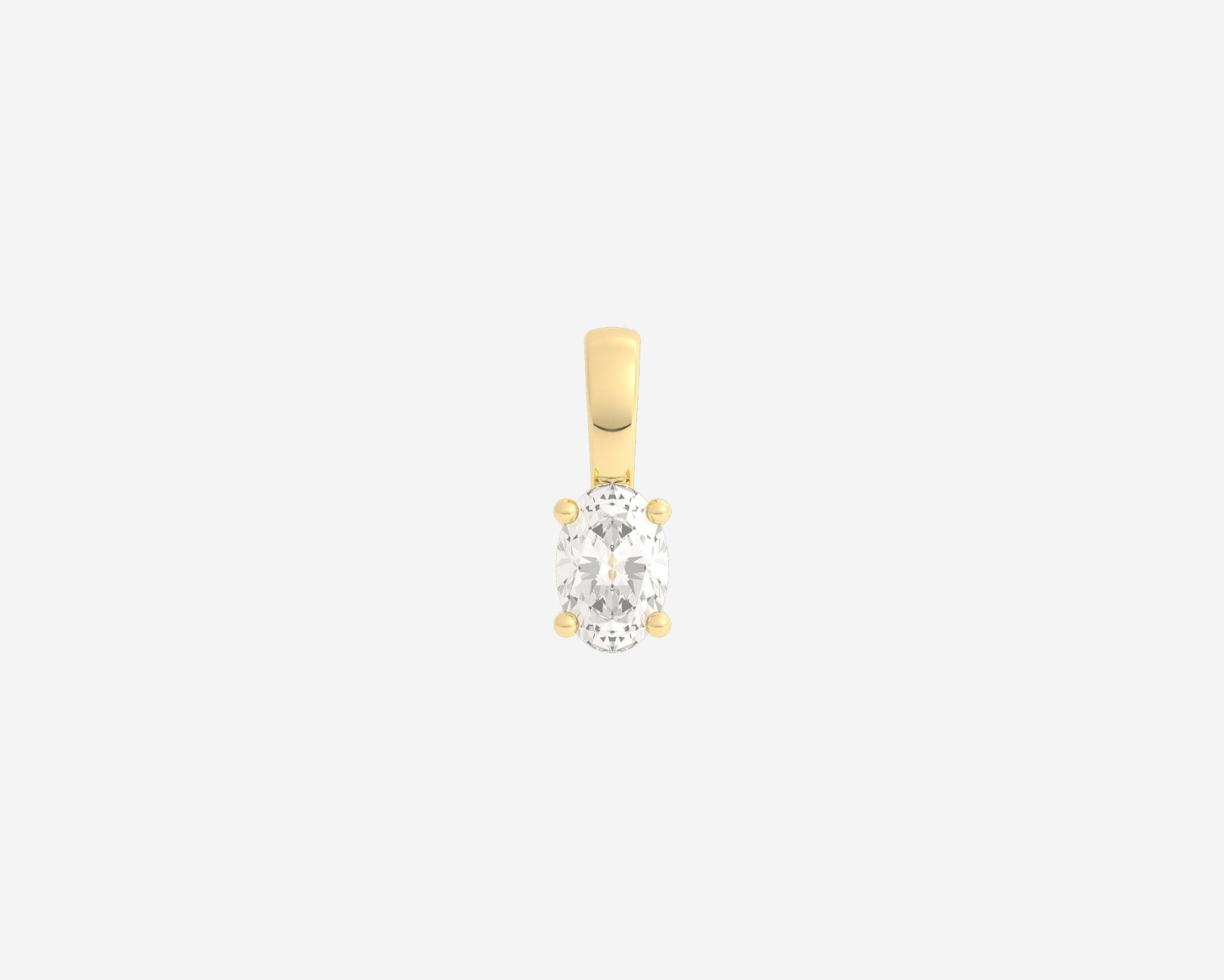 The Oval Diamond Pendant