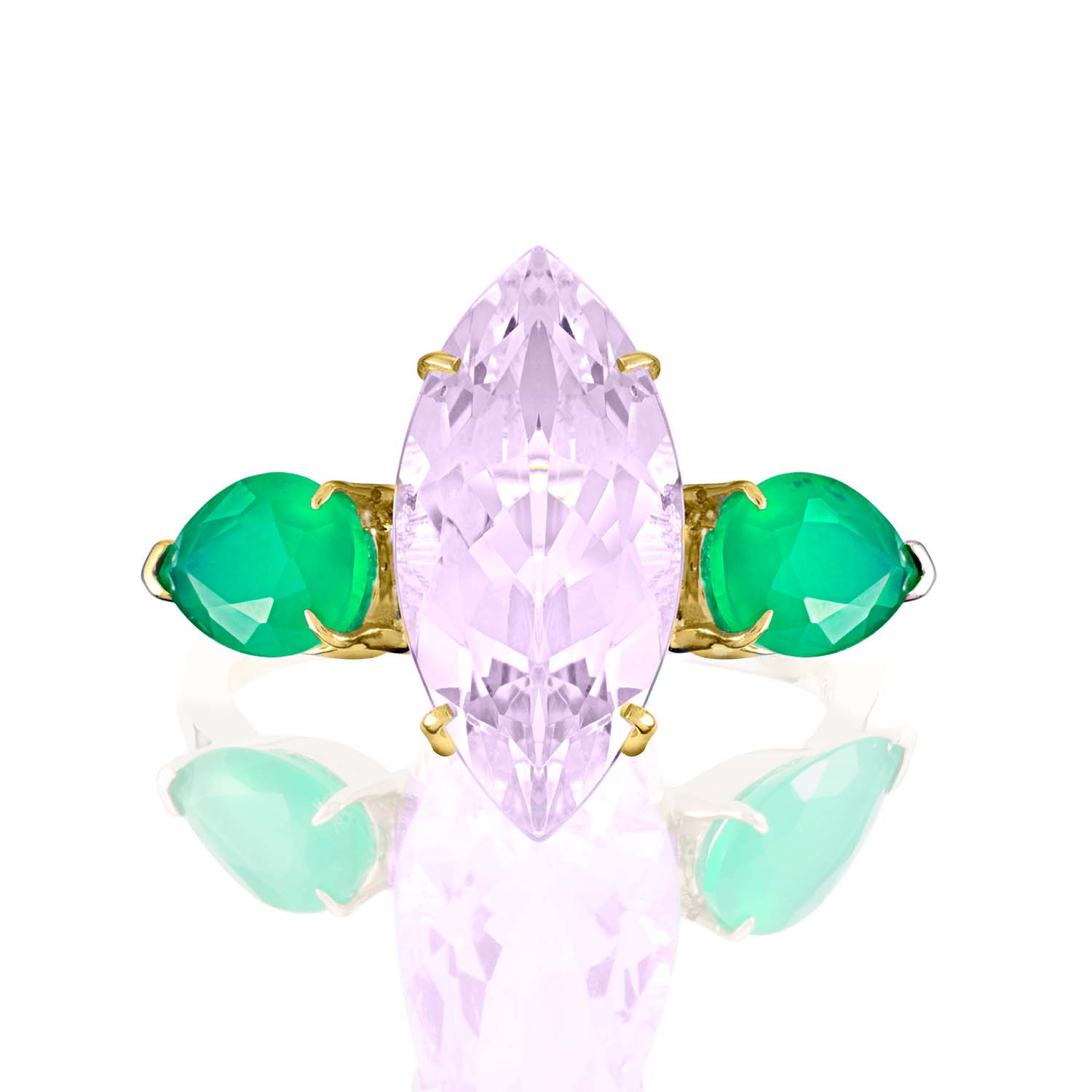 Purple Amethyst & Agate Ring