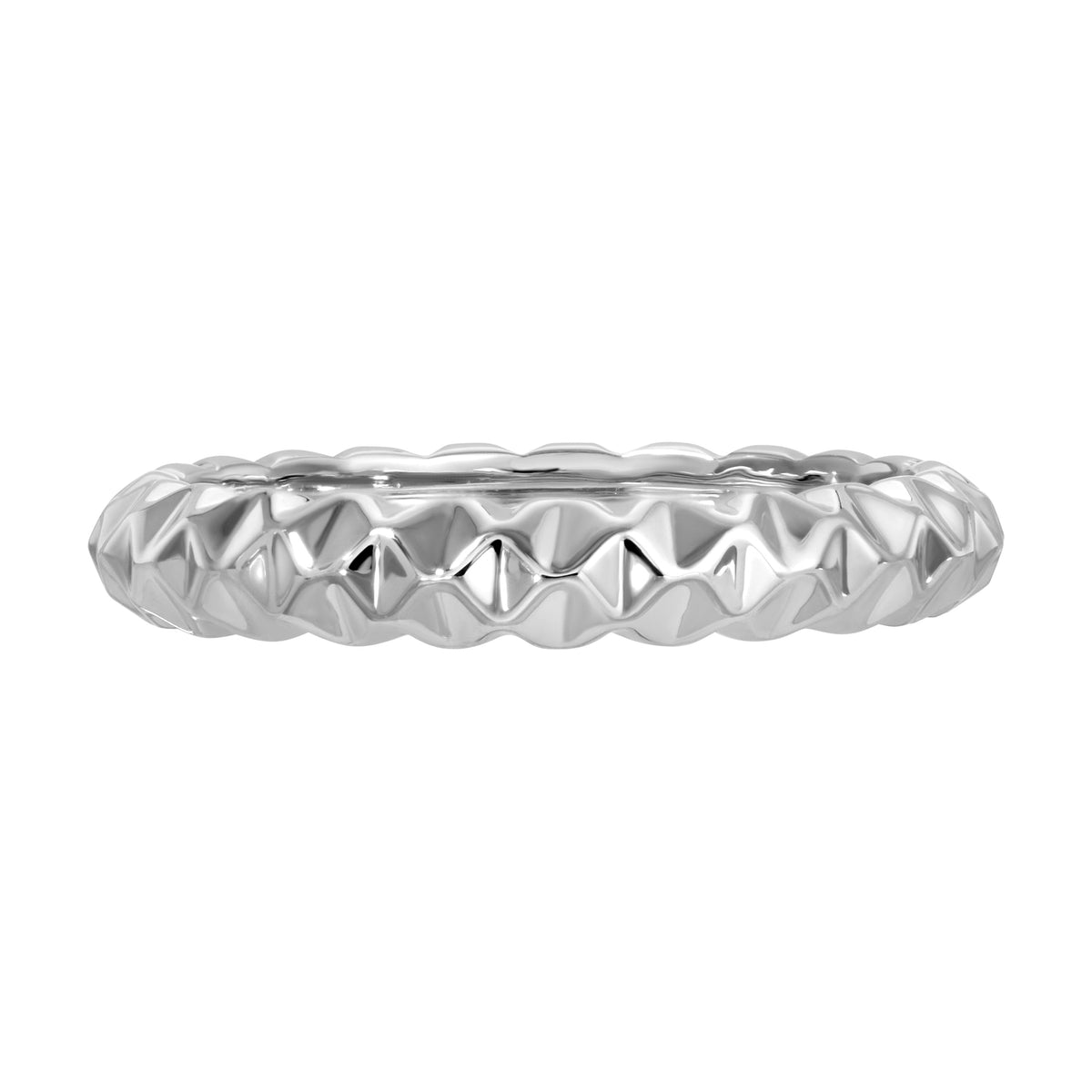 Pyramid Pinky Ring - Silver