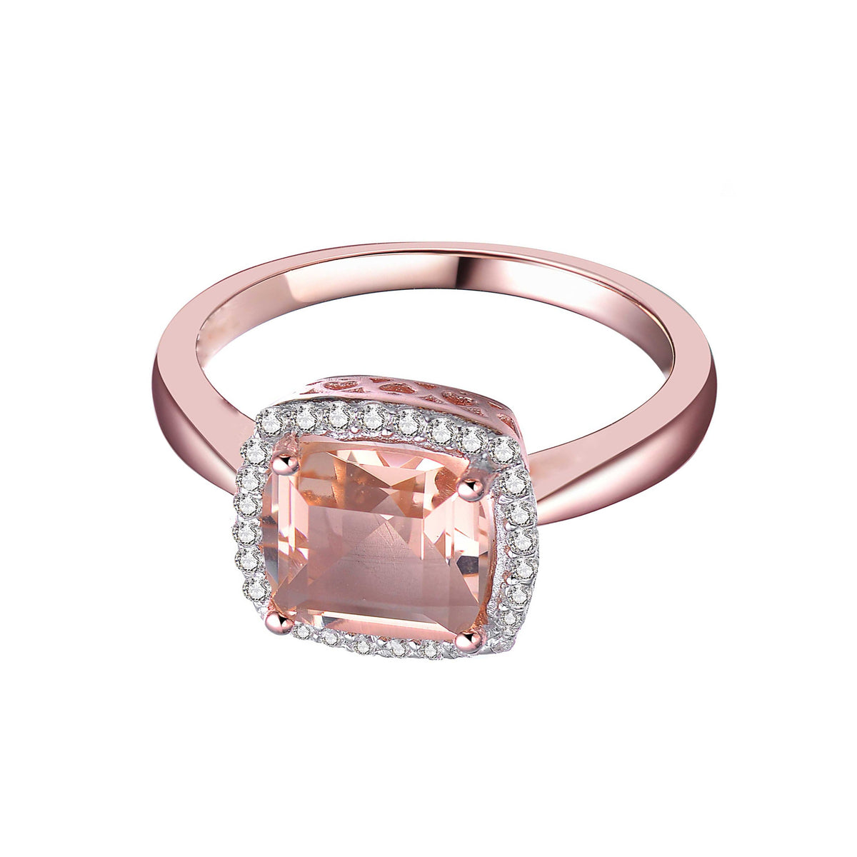 Daphnè Silver Couture Morganite Ring
