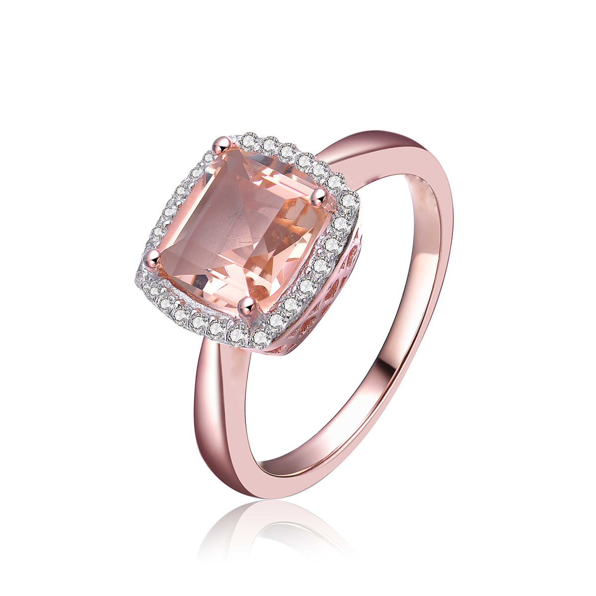 Daphnè Silver Couture Morganite Ring