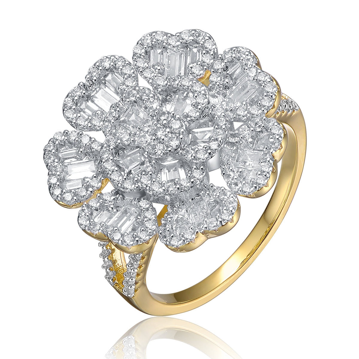 Gabrielle Cluster Couture Petal Flower Ring