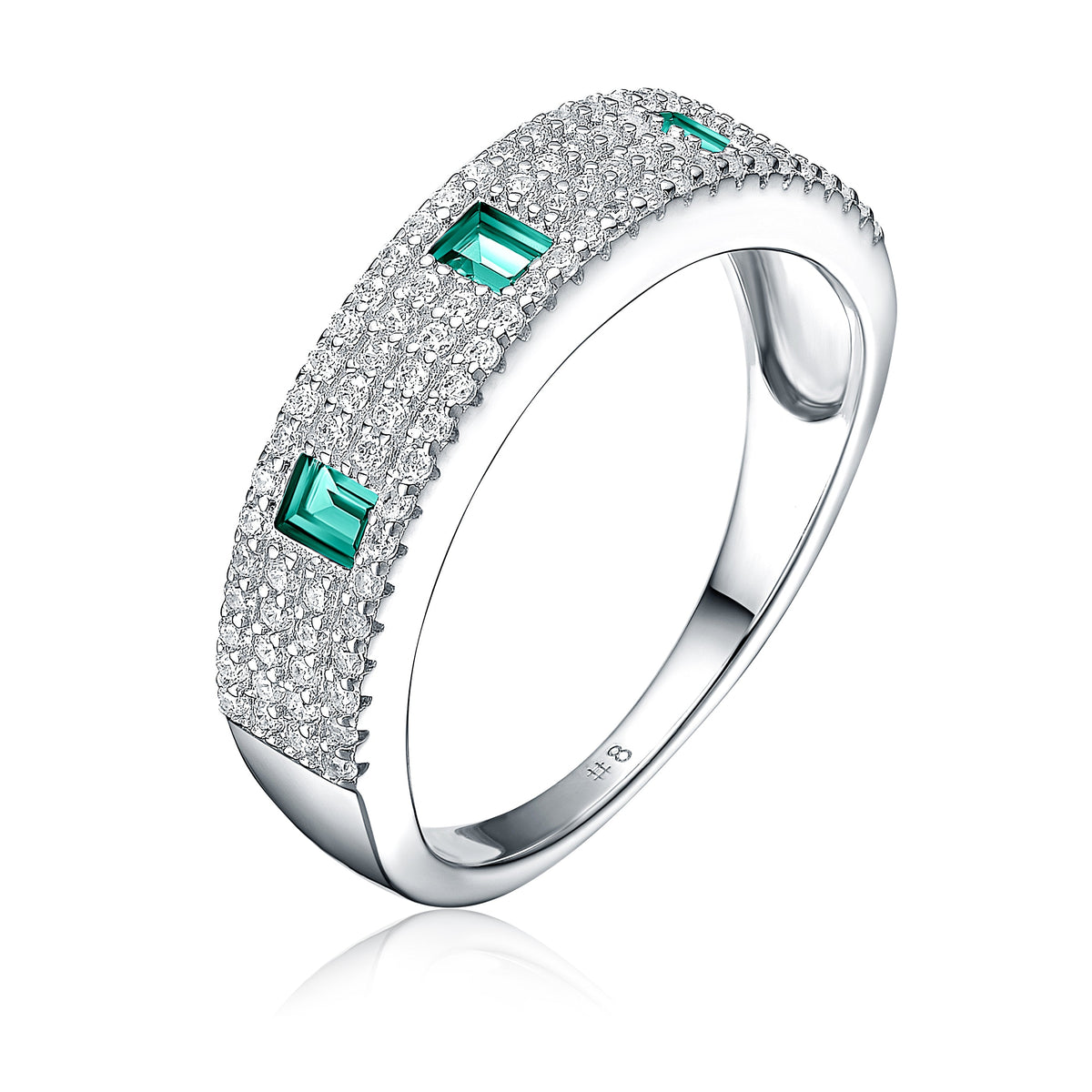 Paris Cubic Zirconia Band Couture Ring